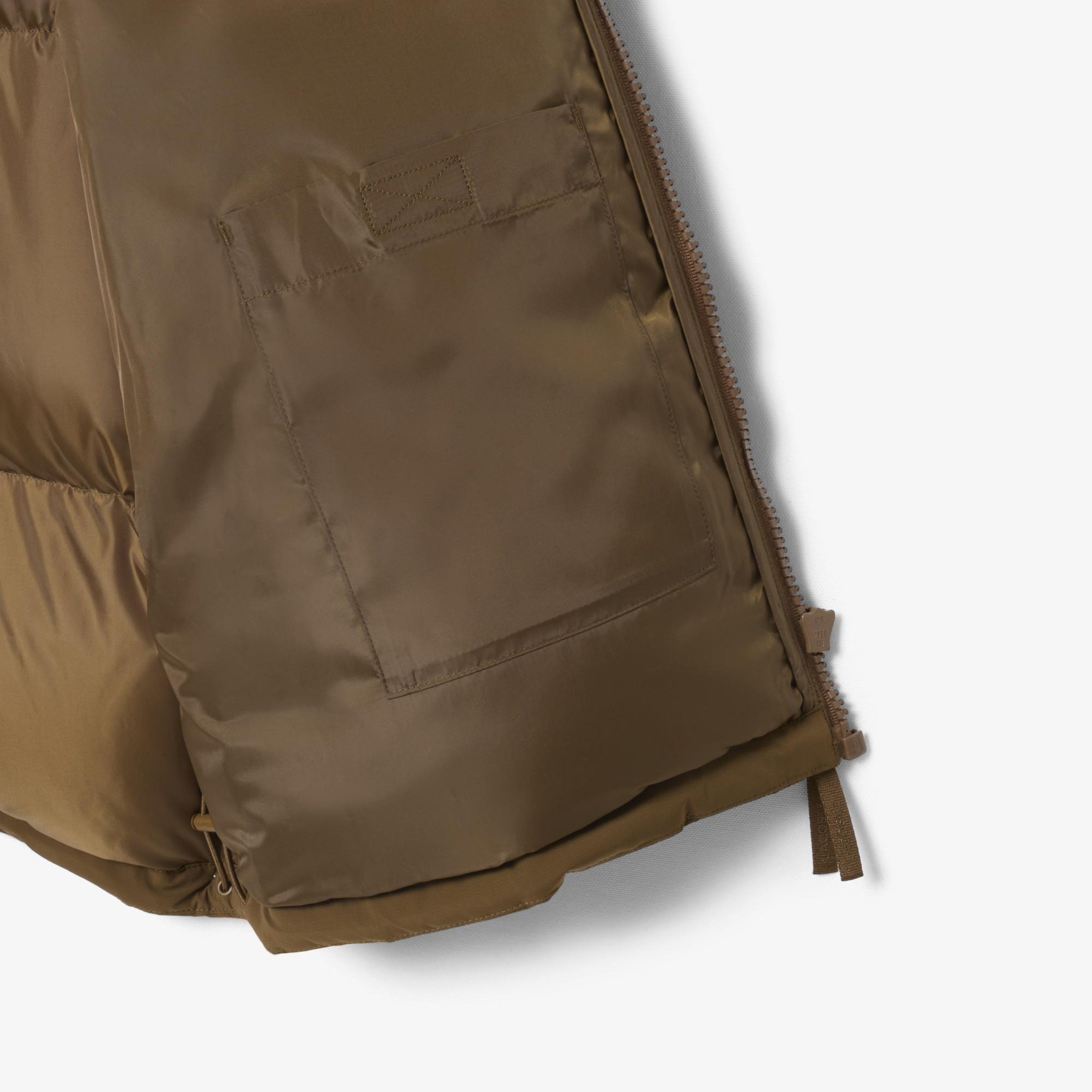 Erkek Relaxed Fit Kapüşonlu Koyu Kahverengi Mont