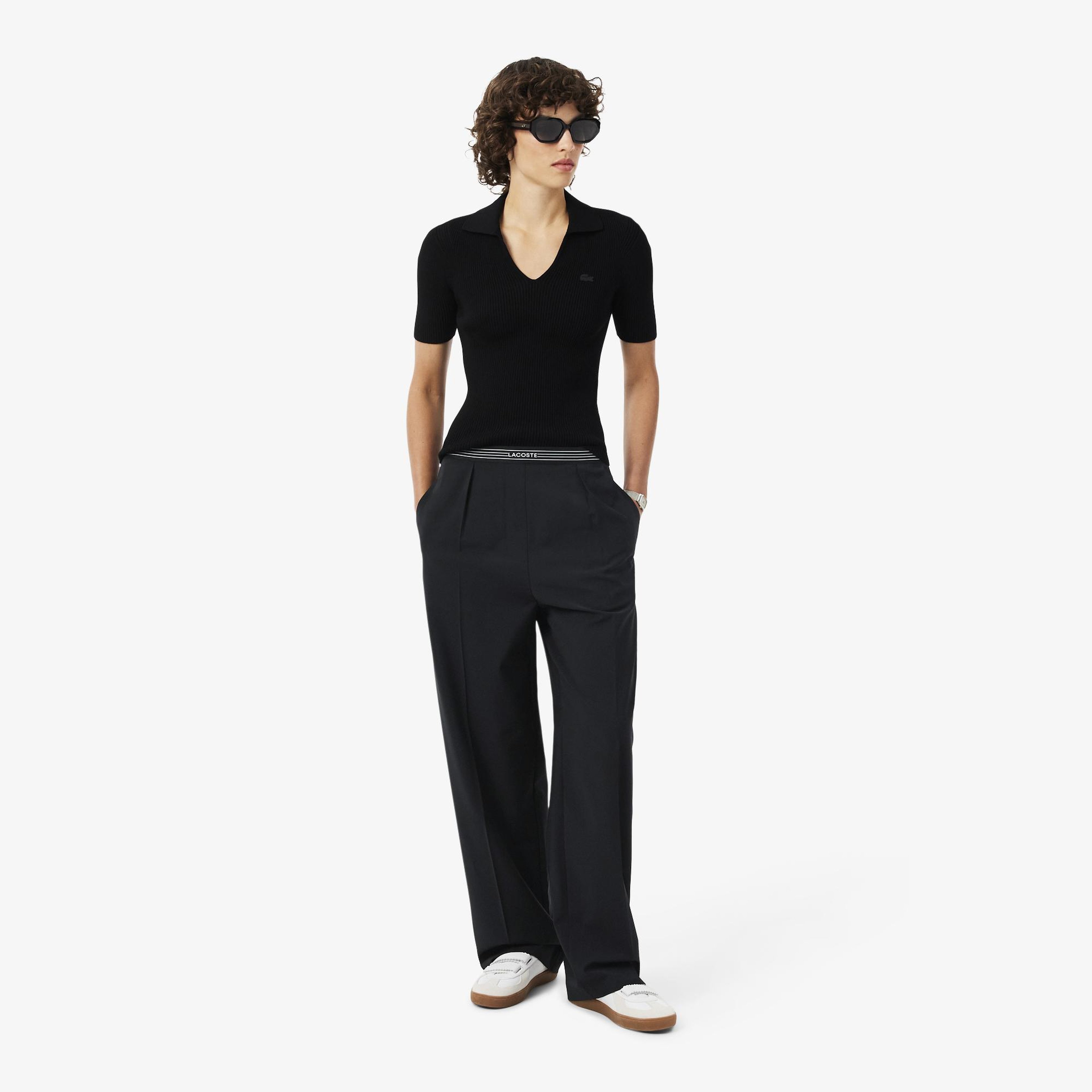 Kadın Oversize Fit Siyah Pantolon