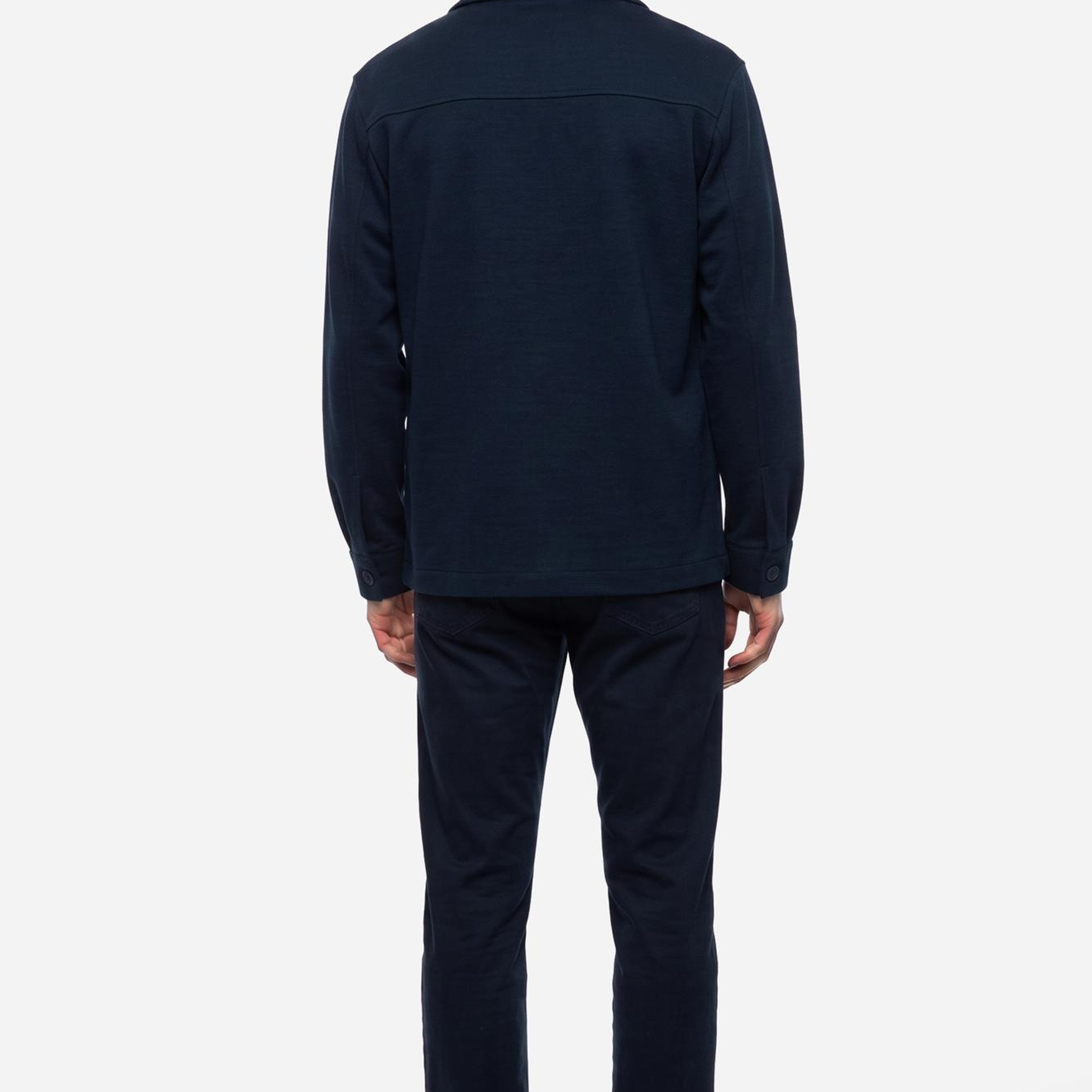 Erkek Lacivert Çift Cepli Regular Fit Ceket
