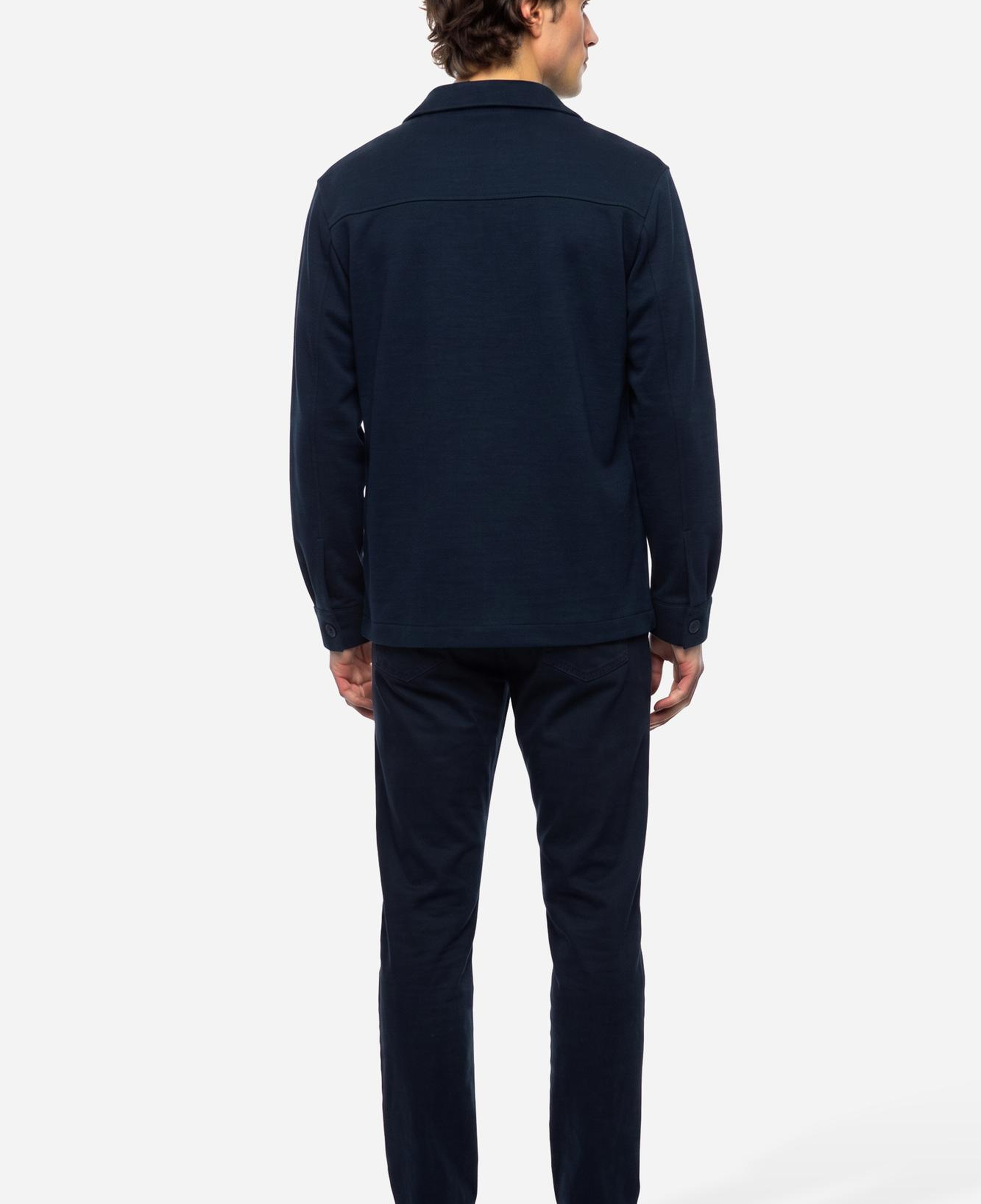 Erkek Lacivert Çift Cepli Regular Fit Ceket
