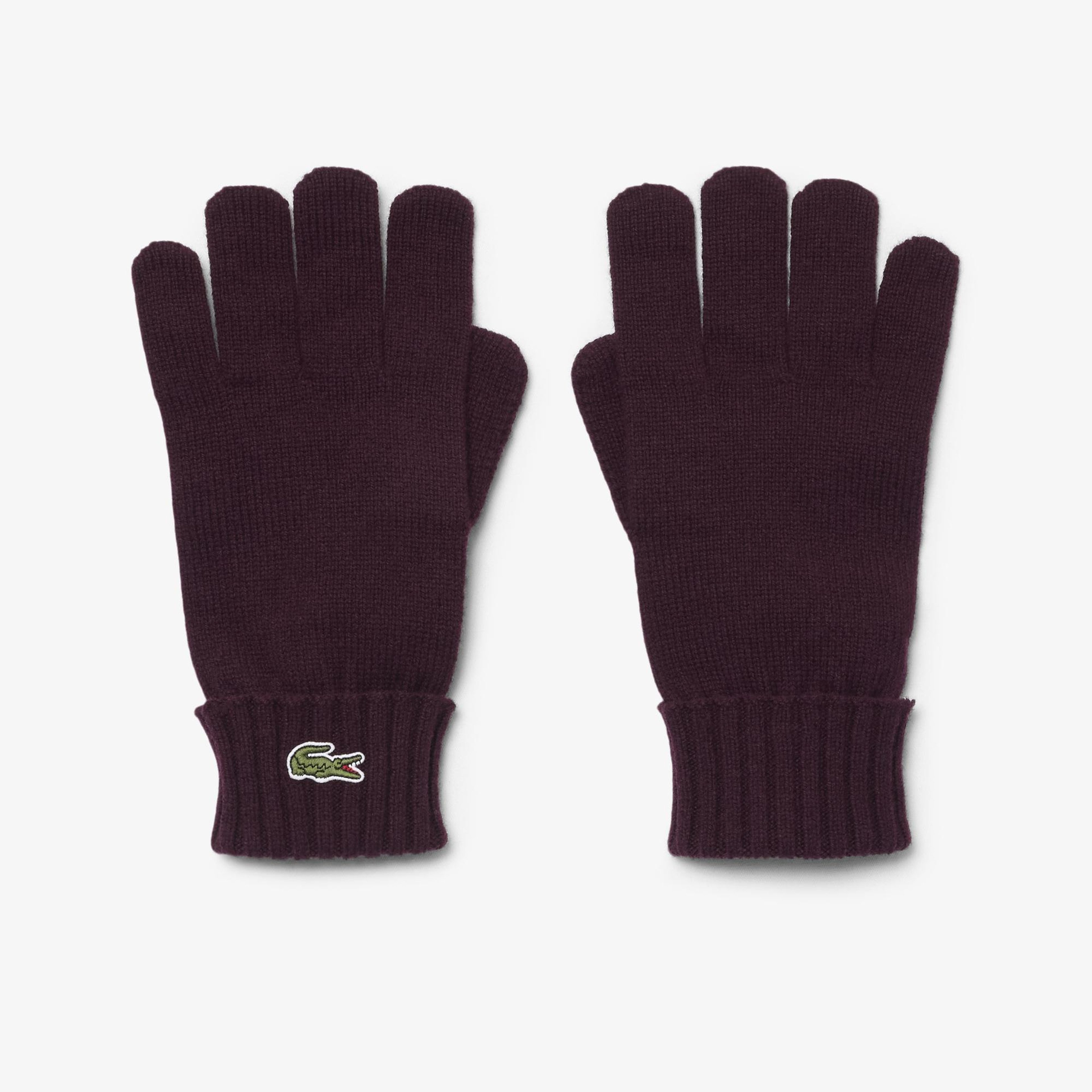 Unisex Yün Bordo Eldiven