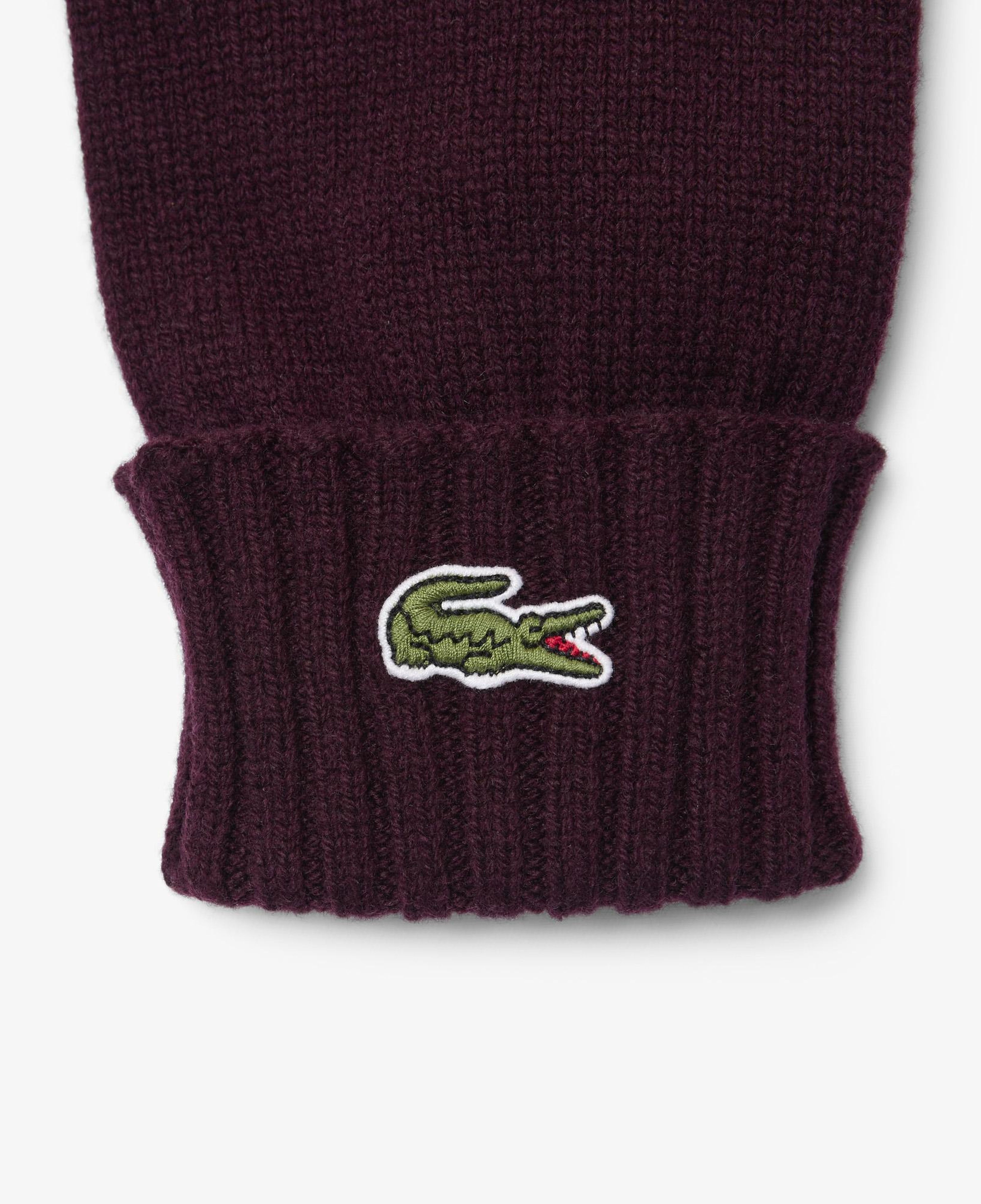 Unisex Yün Bordo Eldiven