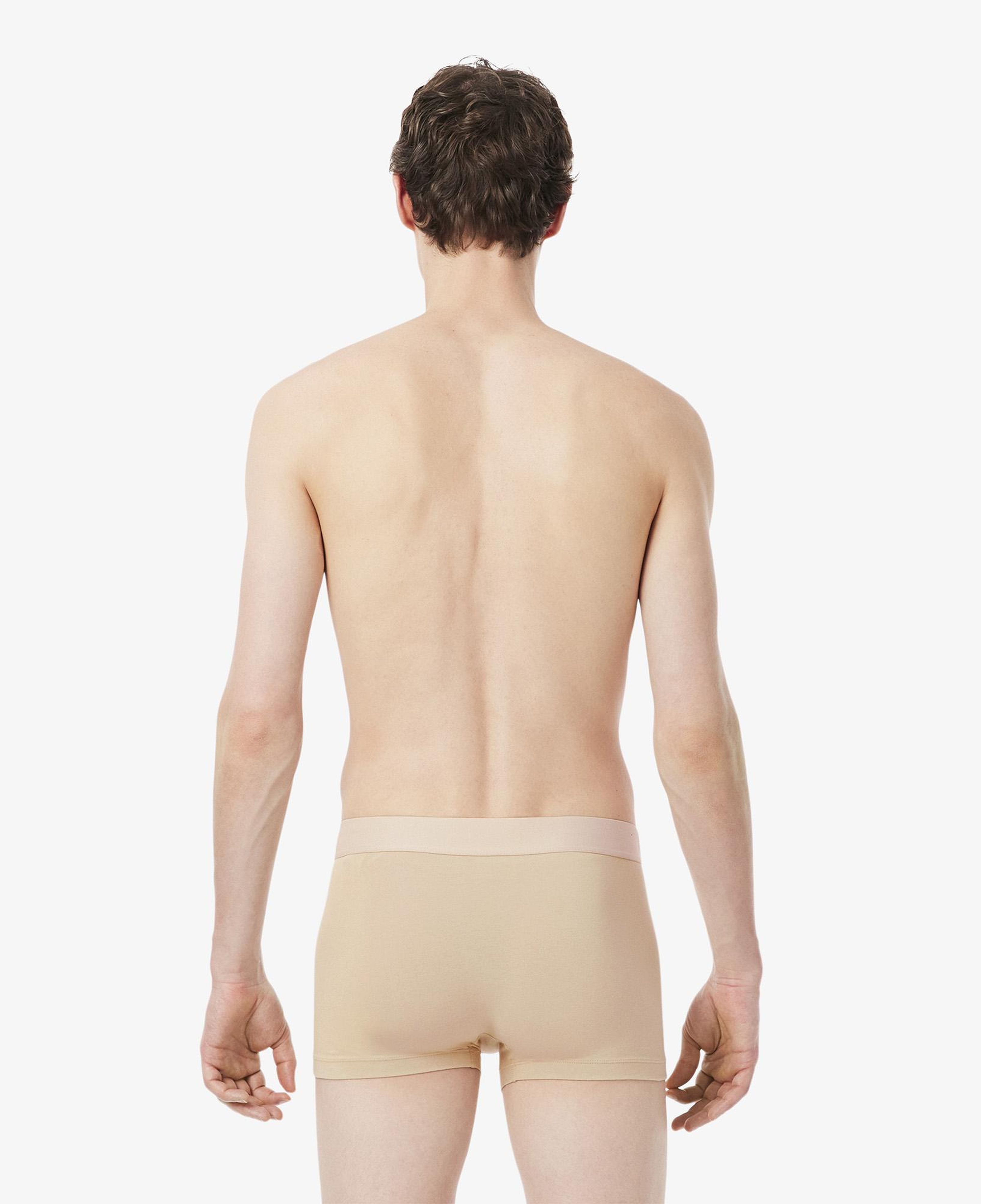 Erkek Regular Fit 3'lü Kahverengi Boxer