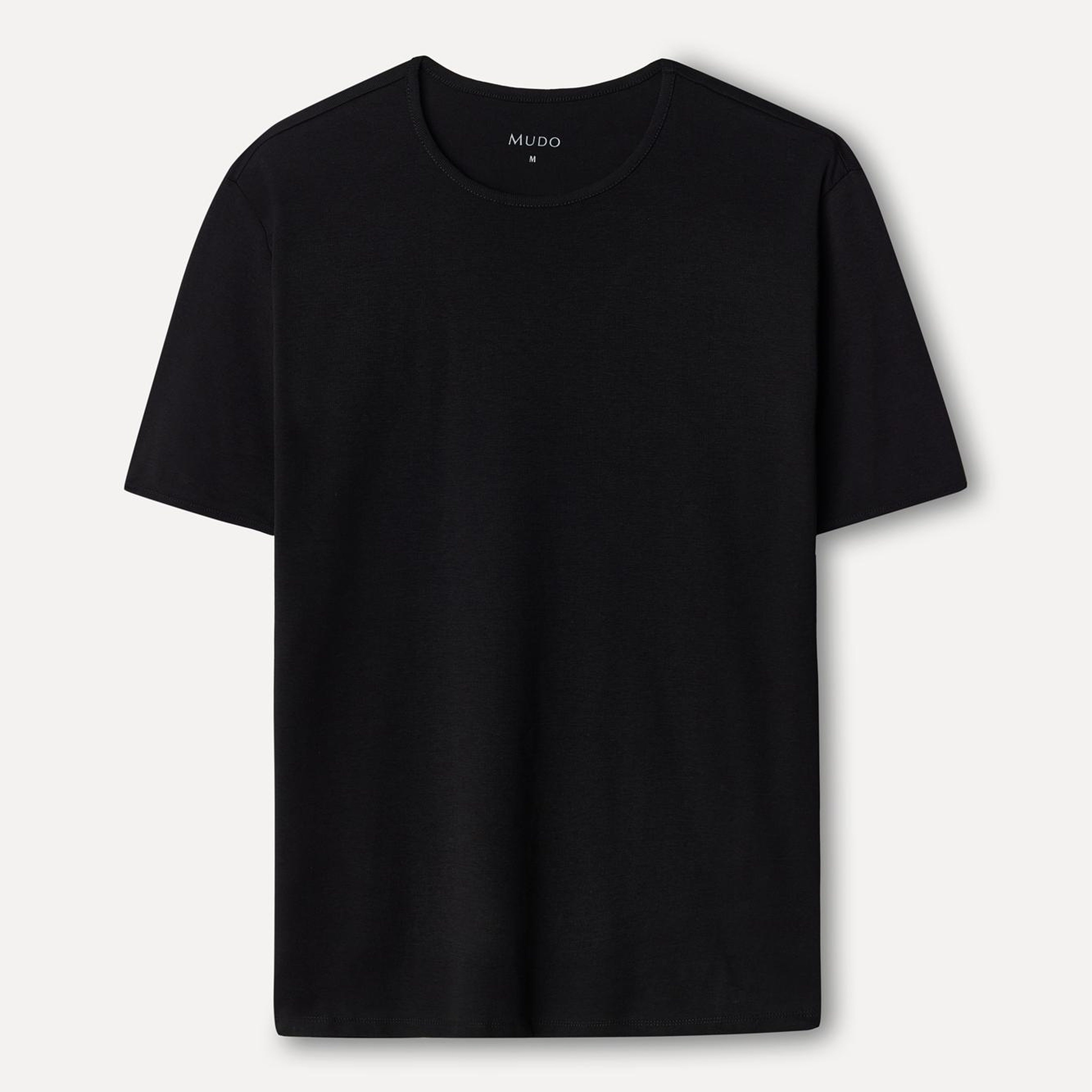 Erkek Siyah Bisiklet Yaka T-Shirt