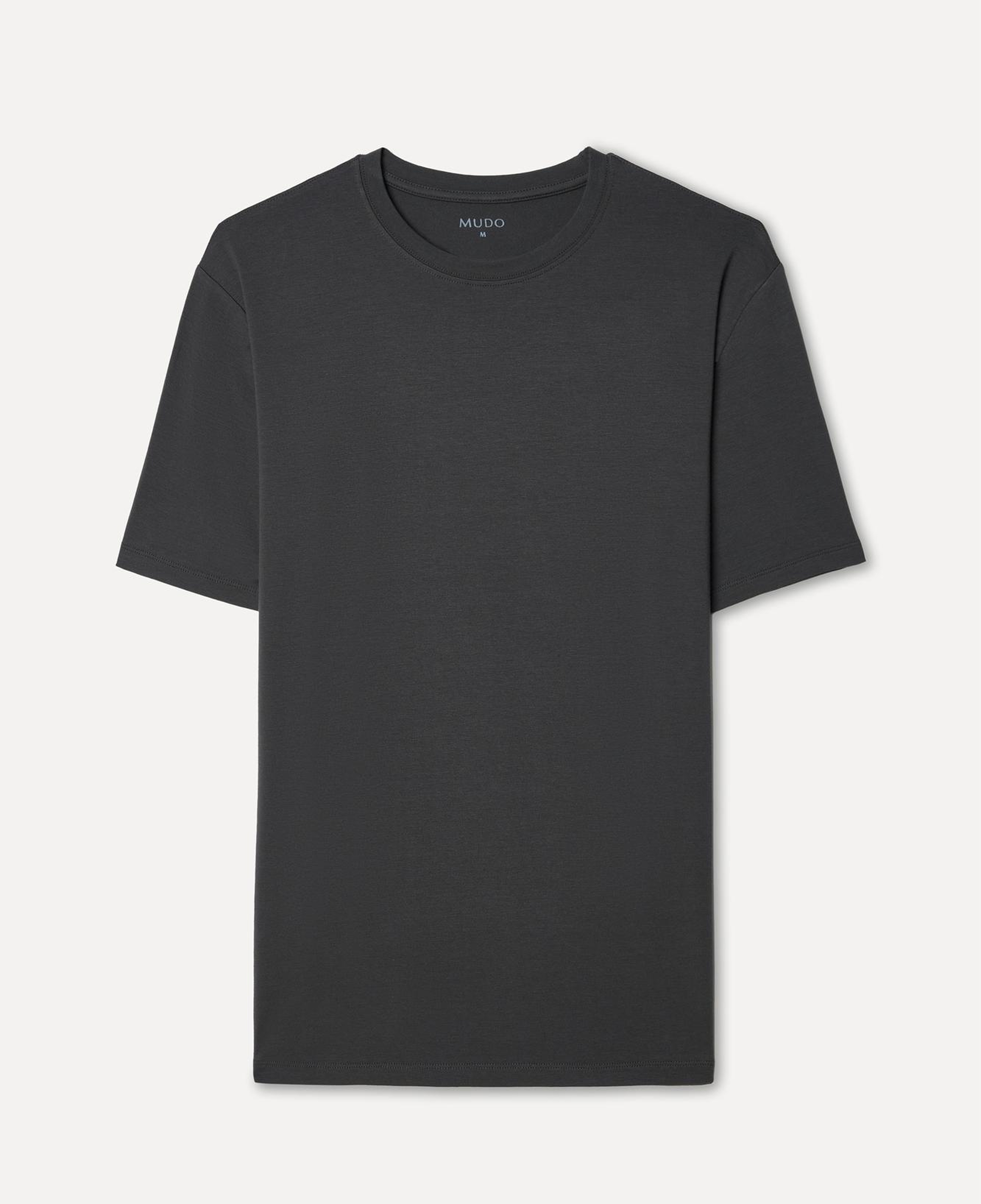 Erkek Antrasit Modal Karışımlı Bisiklet Yaka T-Shirt