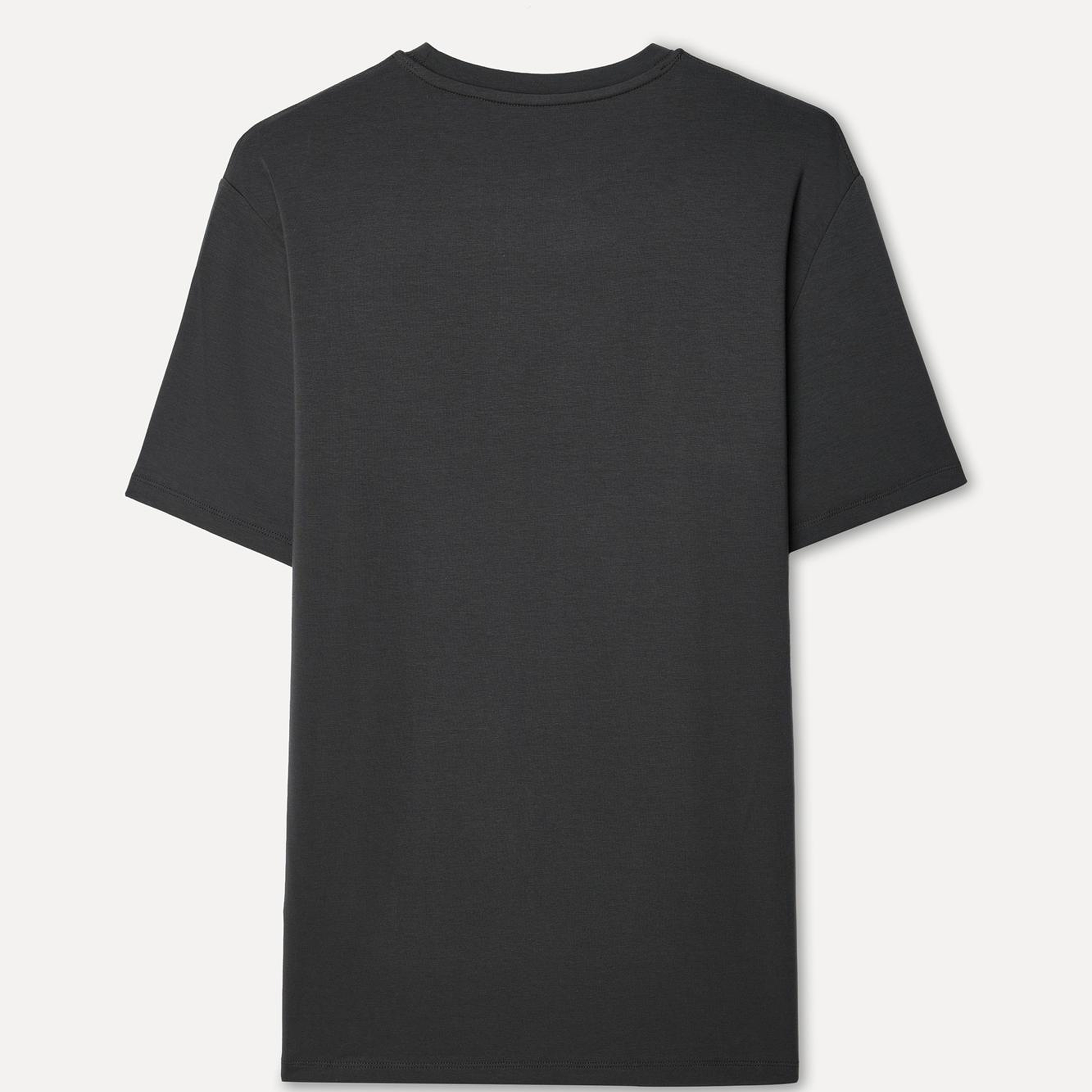 Erkek Antrasit Modal Karışımlı Bisiklet Yaka T-Shirt