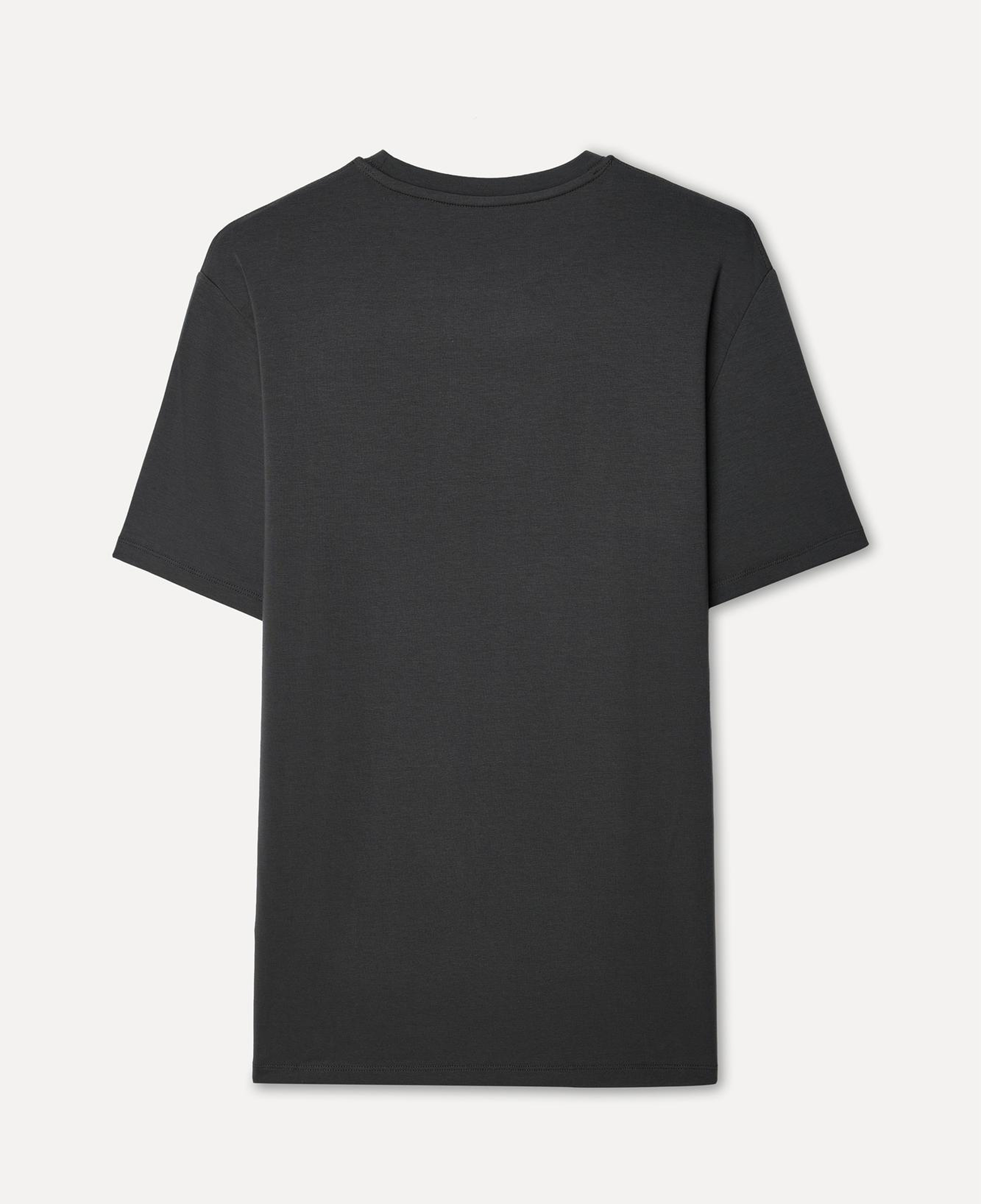 Erkek Antrasit Modal Karışımlı Bisiklet Yaka T-Shirt
