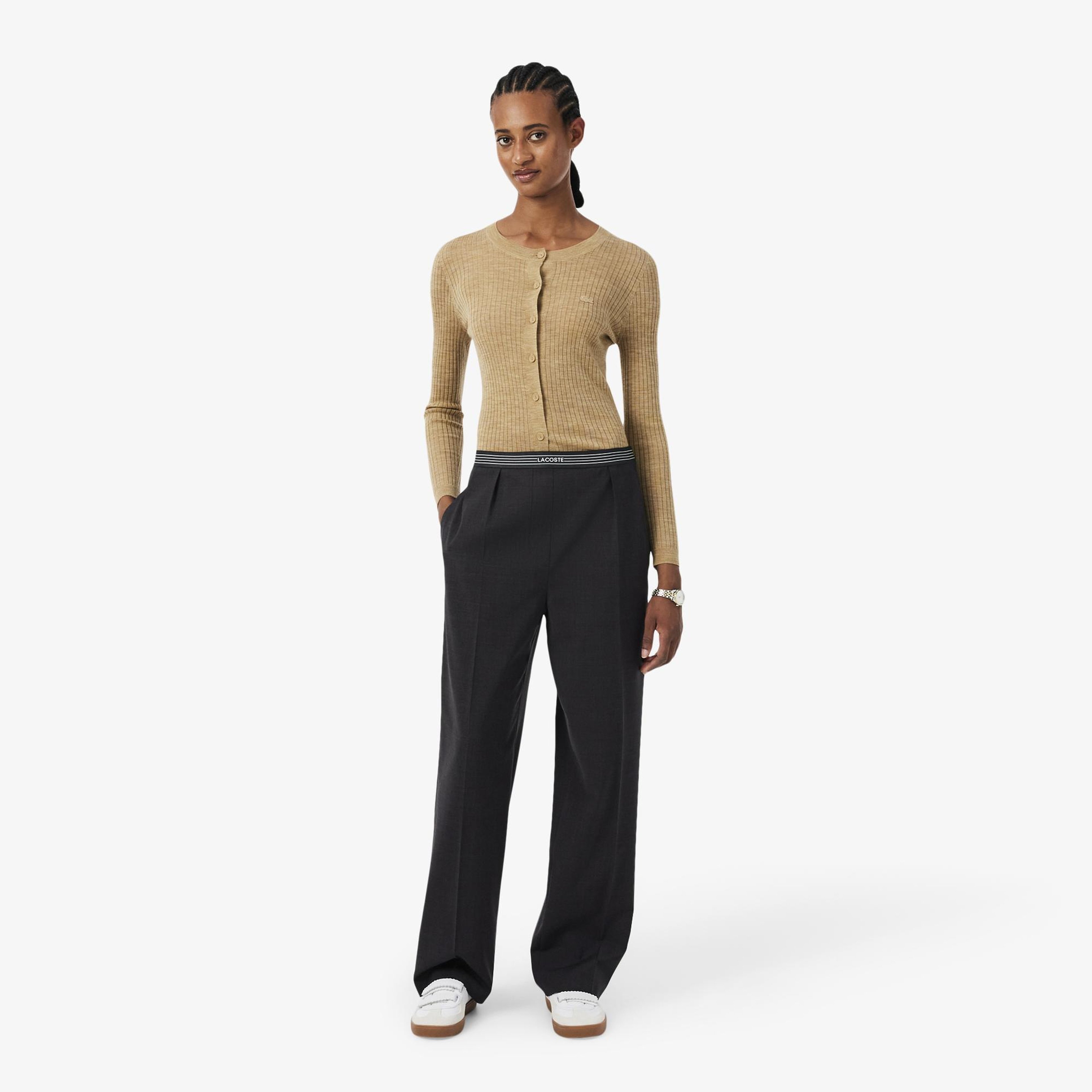 Kadın Oversize Fit Lacivert Pantolon