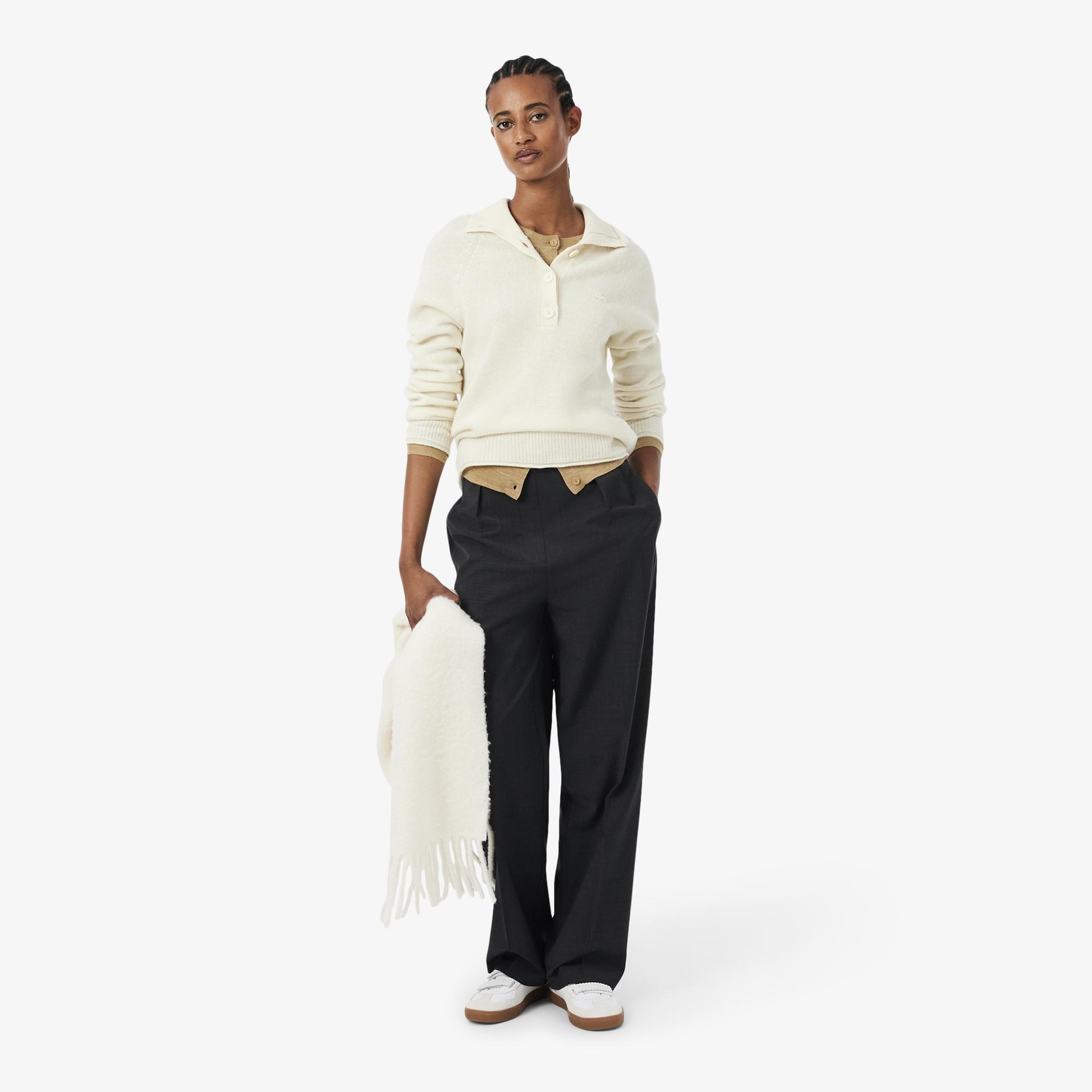 Kadın Oversize Fit Lacivert Pantolon