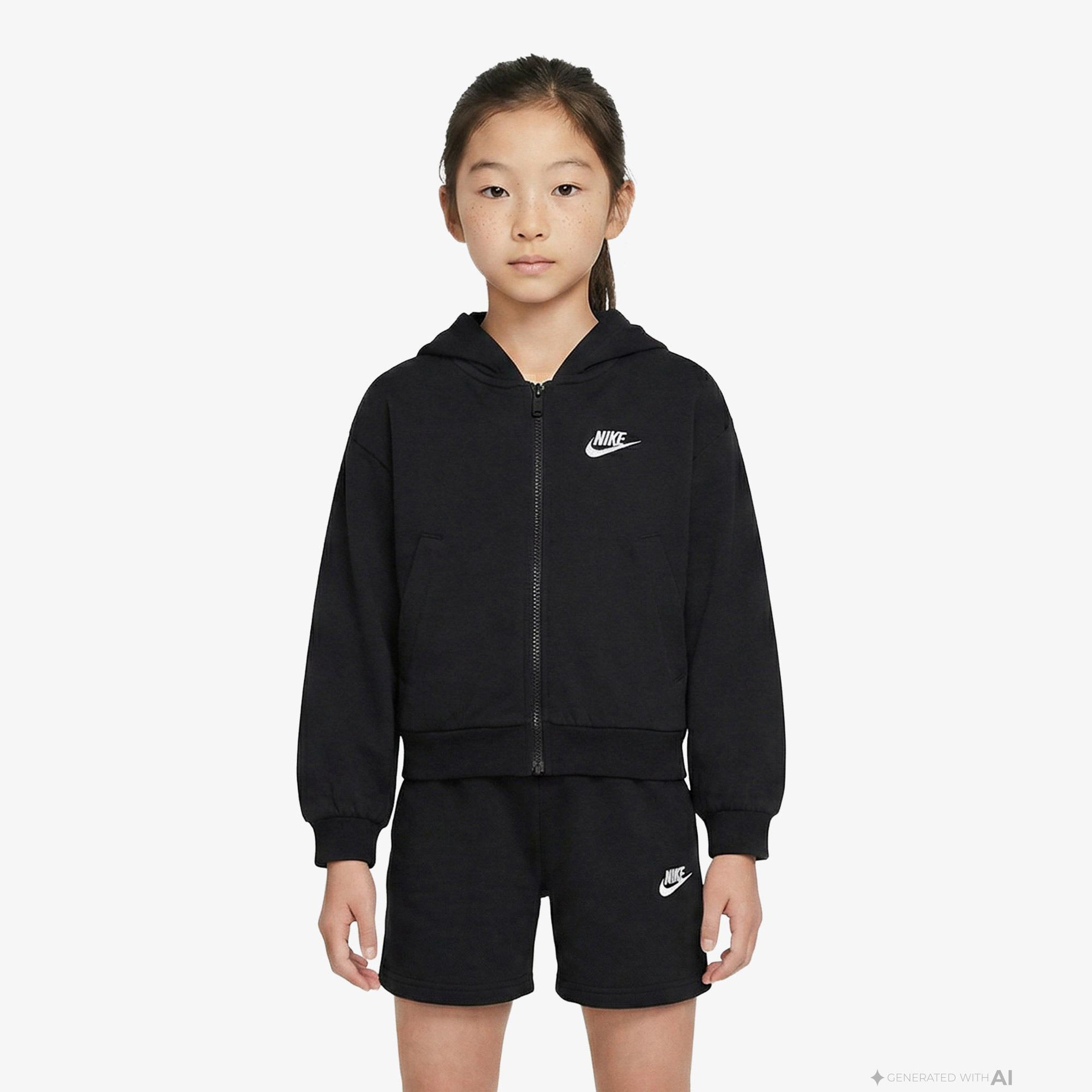 Nike Sportswear Çocuk Siyah Hoodie