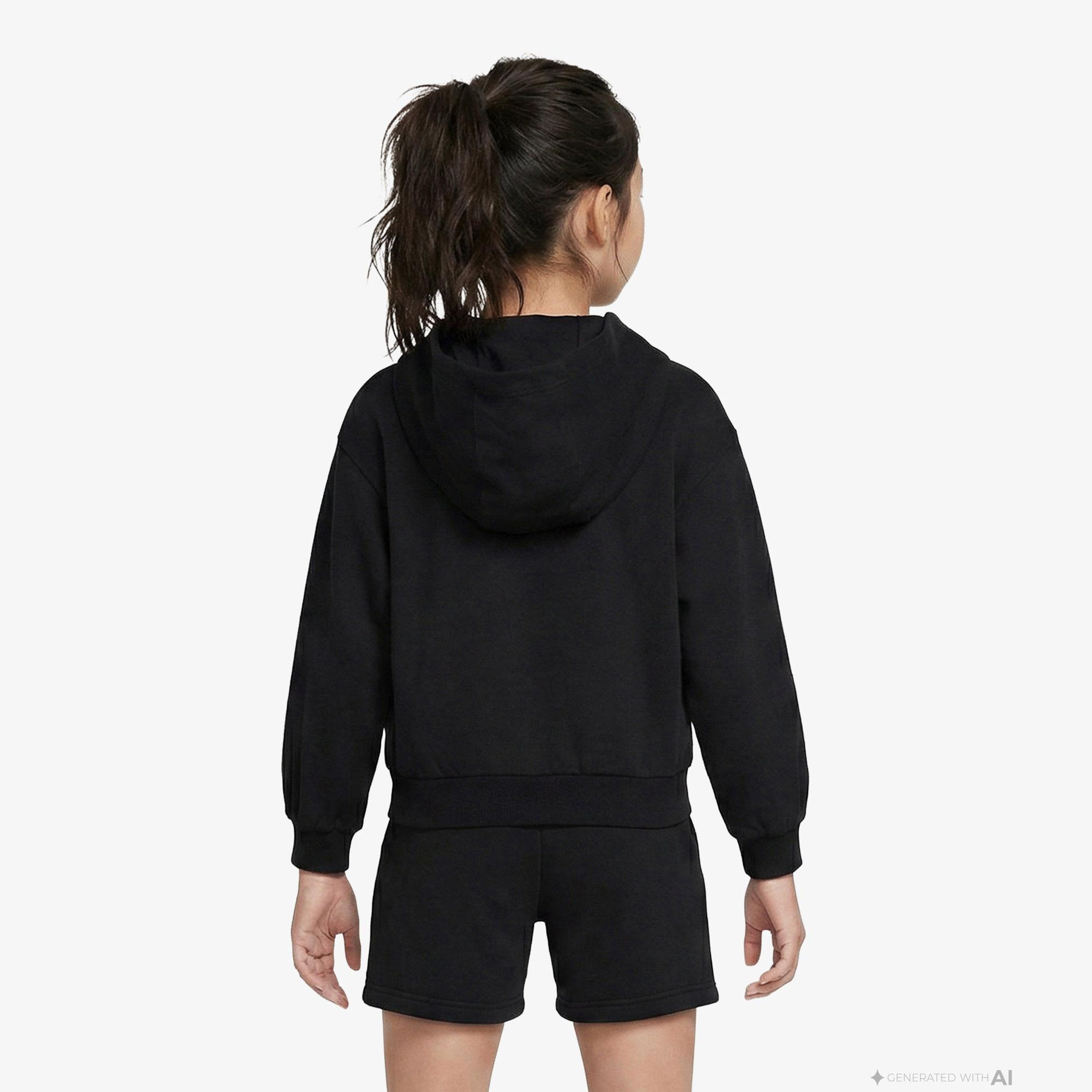 Nike Sportswear Çocuk Siyah Hoodie