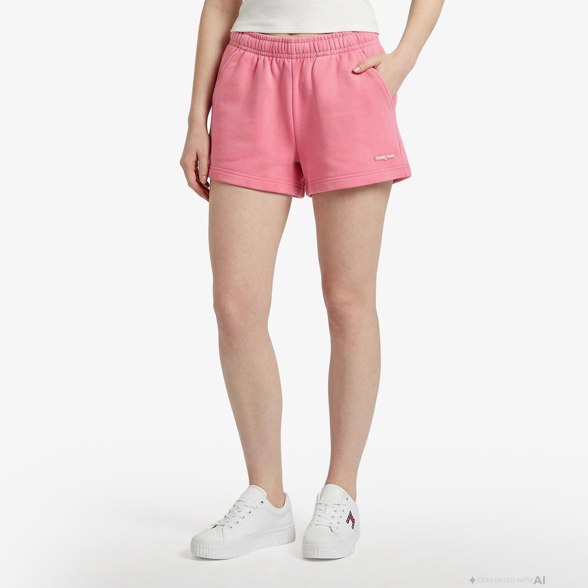 Tommy Hilfiger Script Kadın Pembe Şort