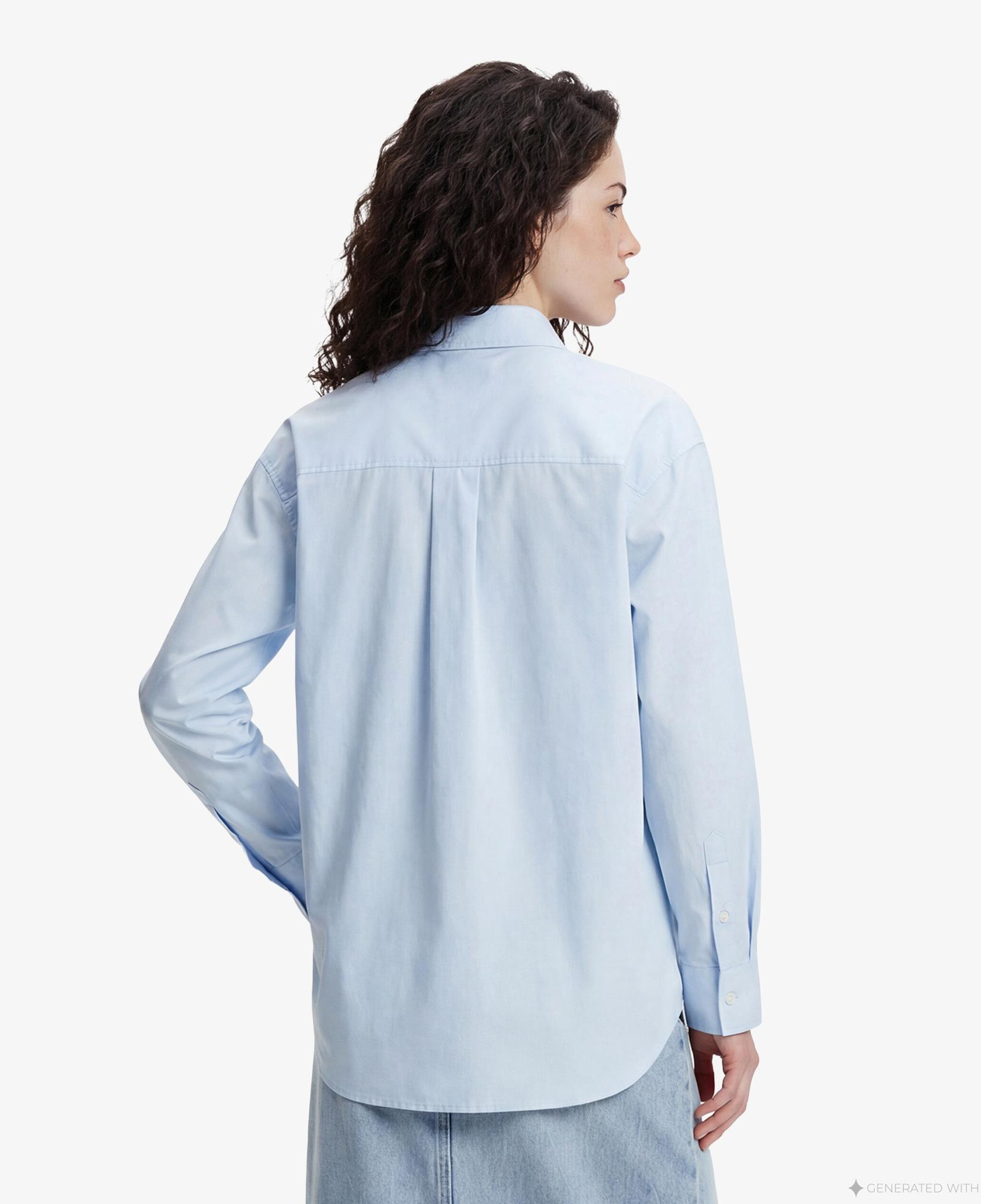 Calvin Klein Poplin Relaxed Kadın Gri Gömlek