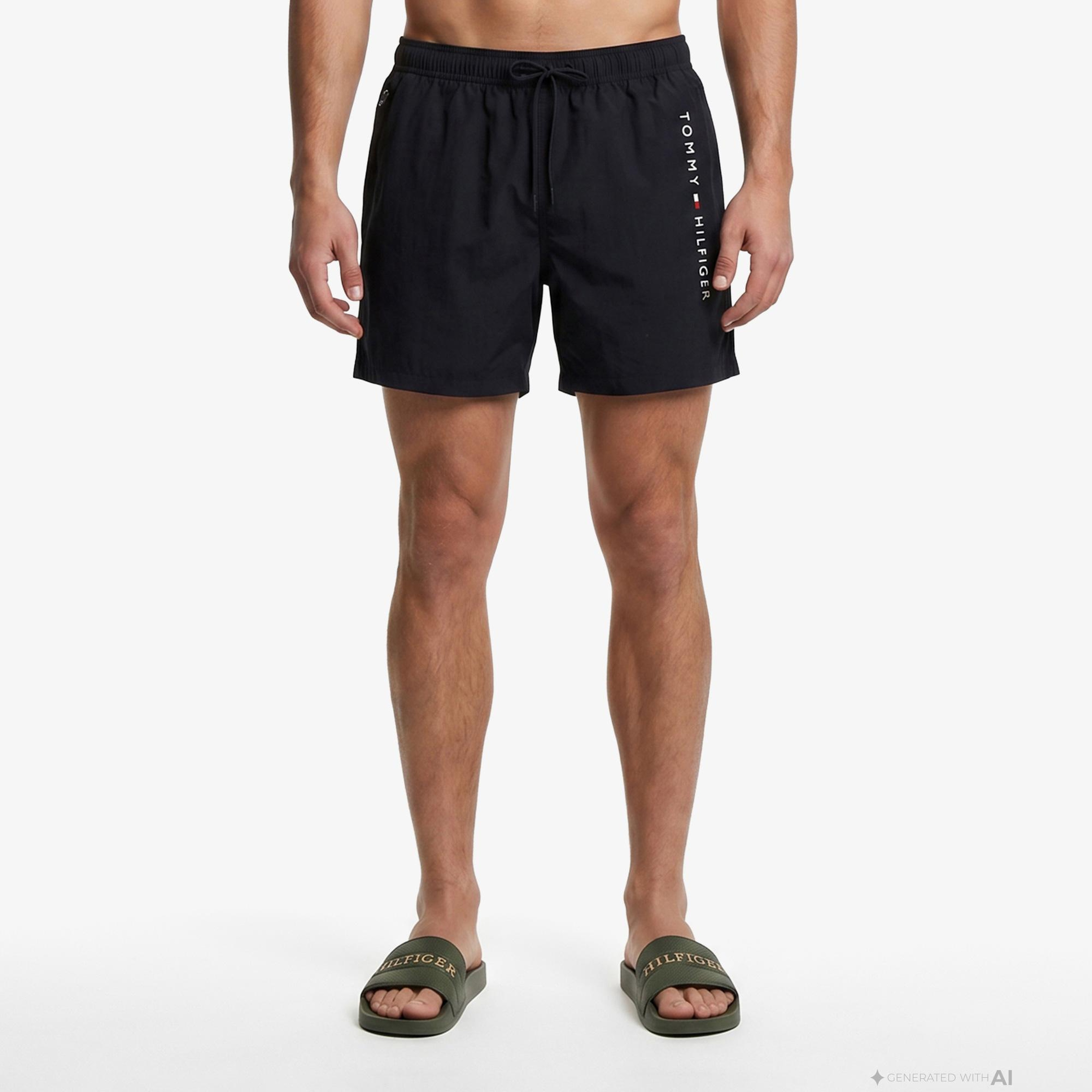 Tommy Hilfiger Original Erkek Lacivert Deniz Şortu
