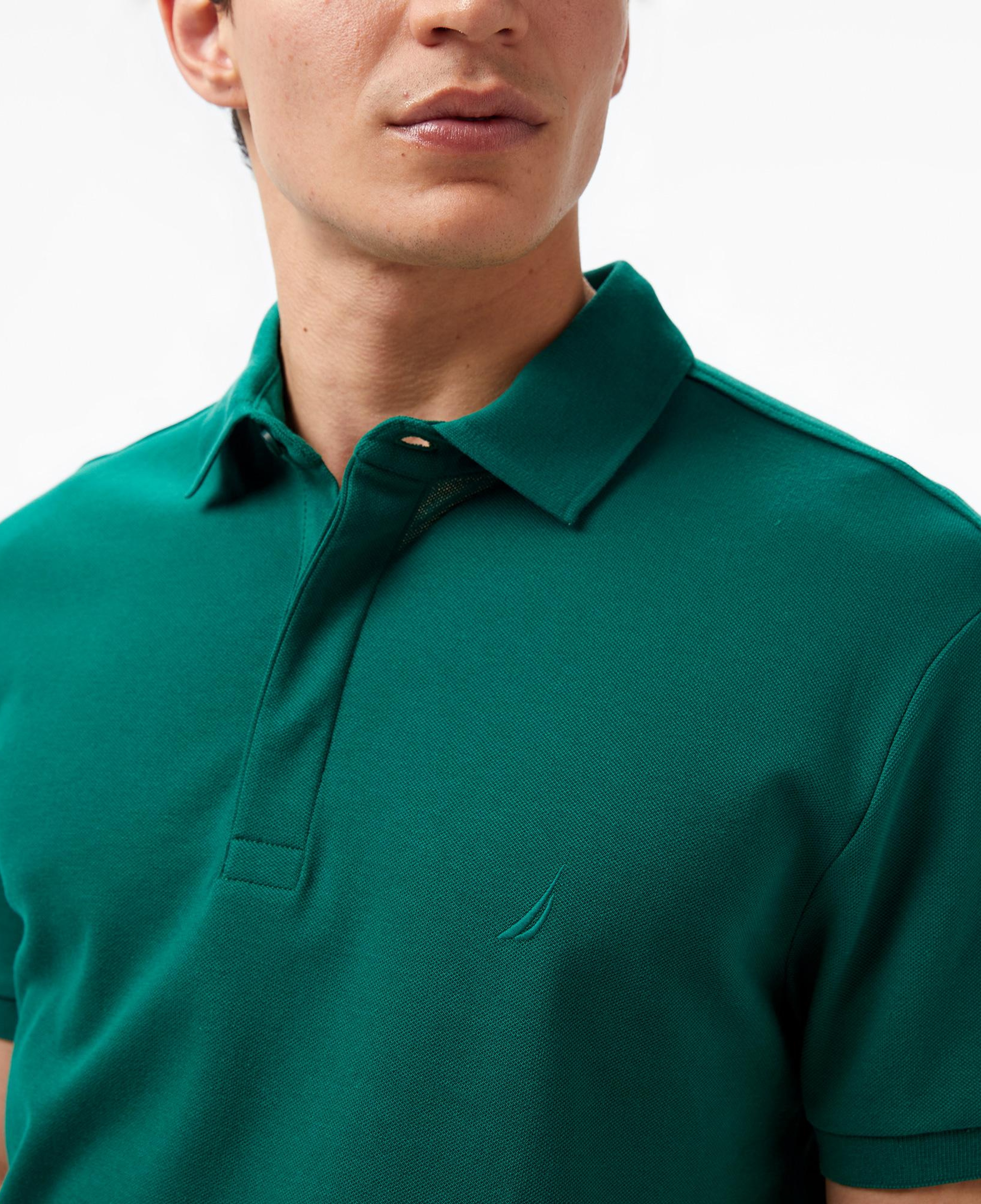 Nautica Erkek Yeşil Slim Fit Polo Yaka T-Shirt