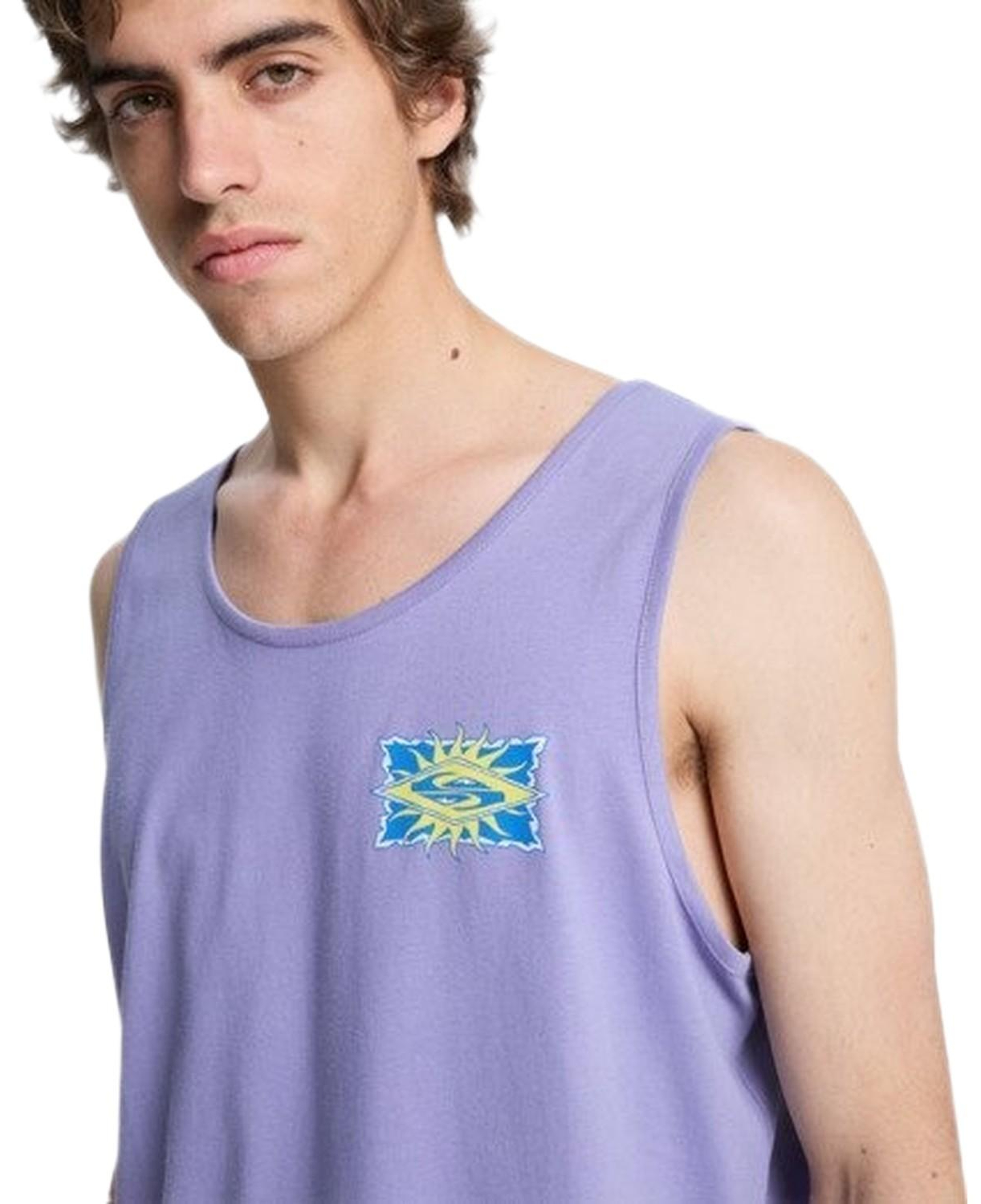 Quiksilver Ev Starfish Sta Erkek Mor Tişört