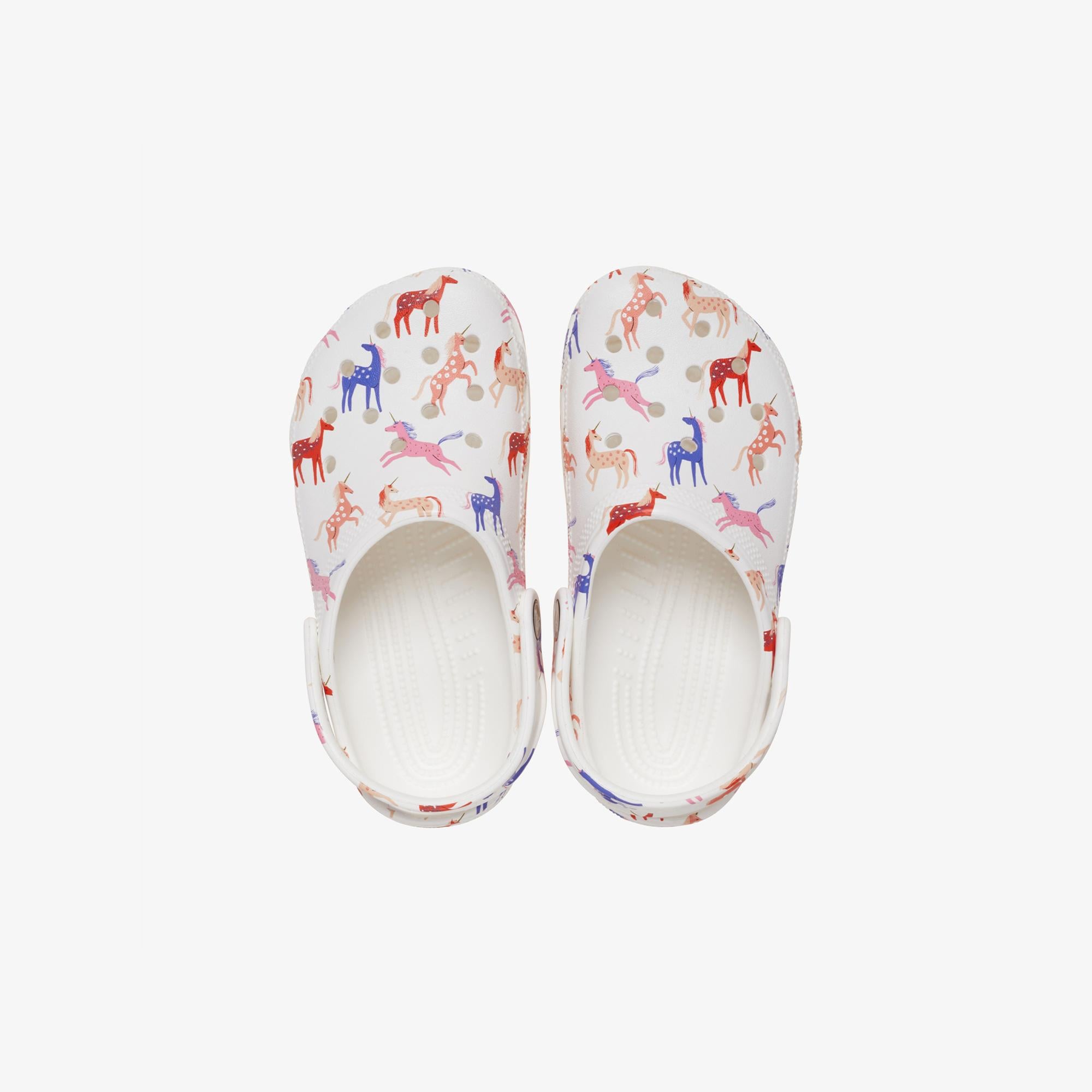 Crocs Classic Character Print K Çocuk Beyaz Terlik