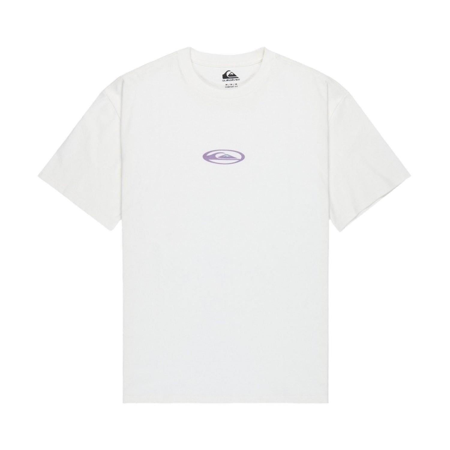 Quiksilver Flowers Surfing Erkek Beyaz Tişört
