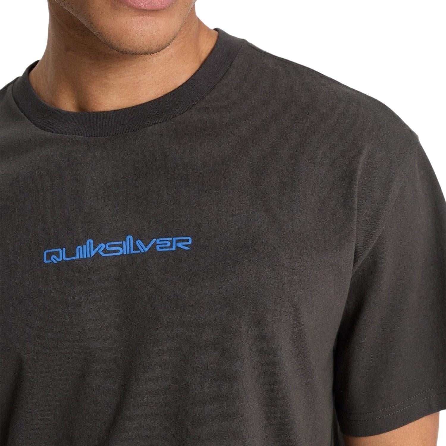 Quiksilver Fractured Wave Erkek Siyah Tişört