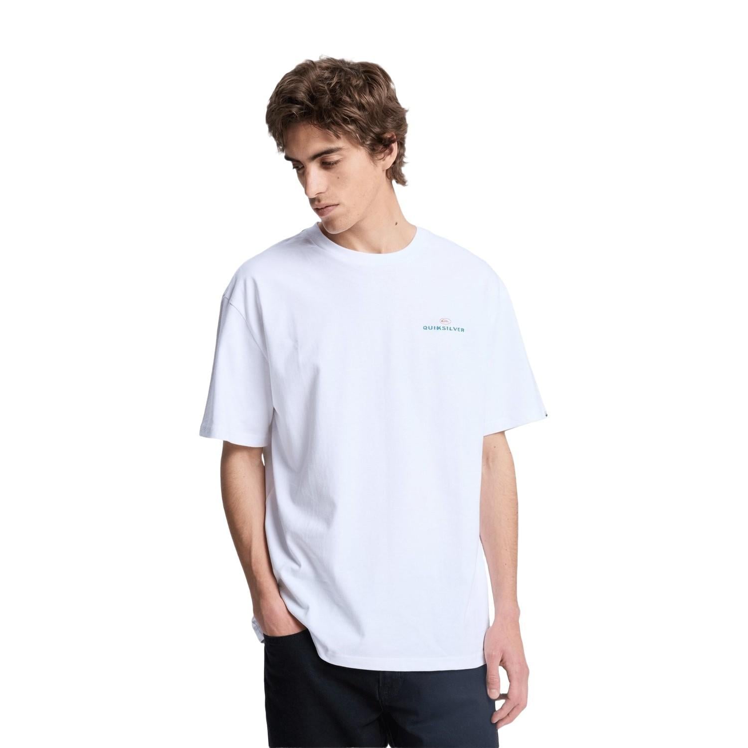 Quiksilver Upside Do Erkek Beyaz Tişört