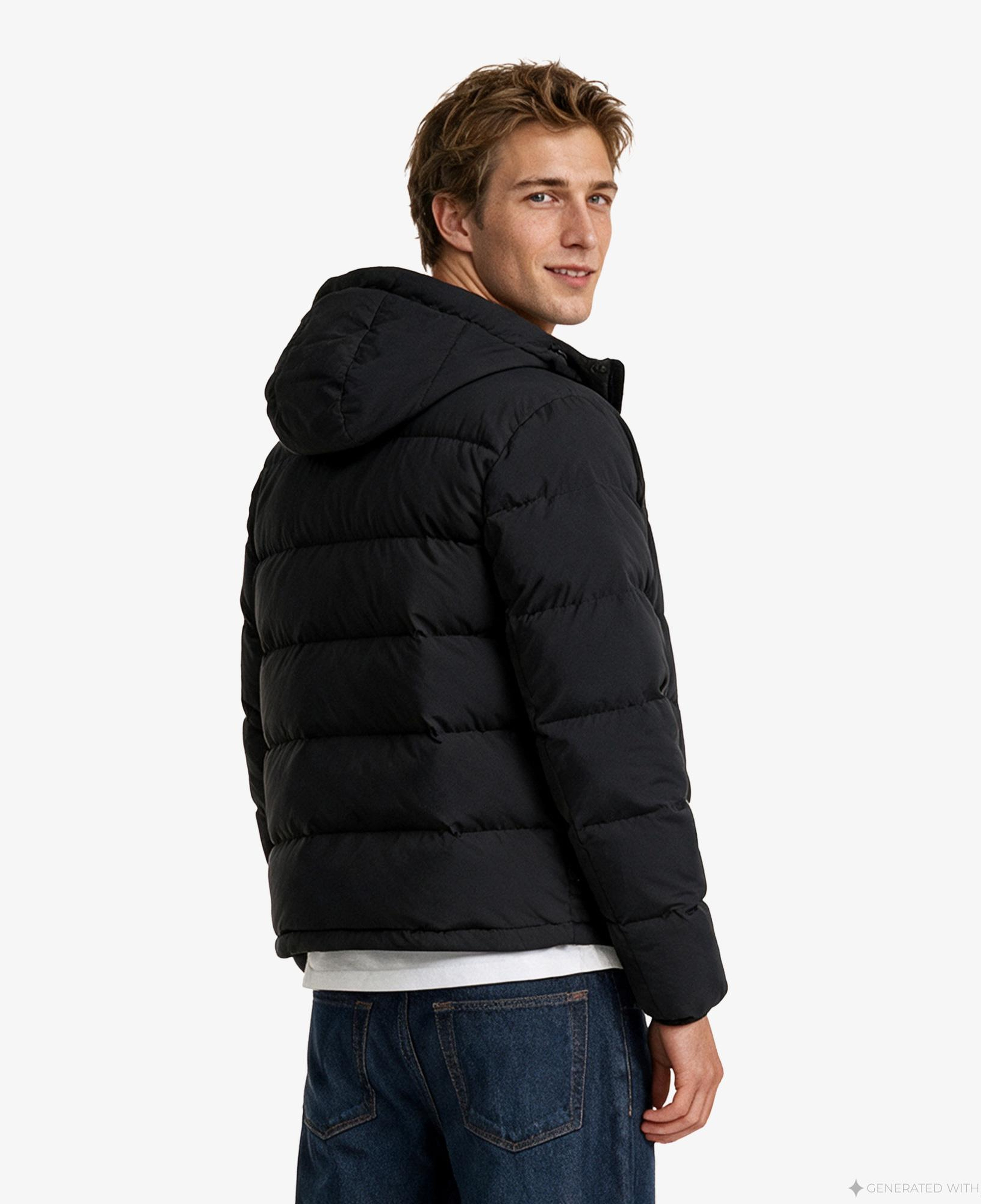Calvin Klein Matte Down Puffer Erkek Siyah Ceket