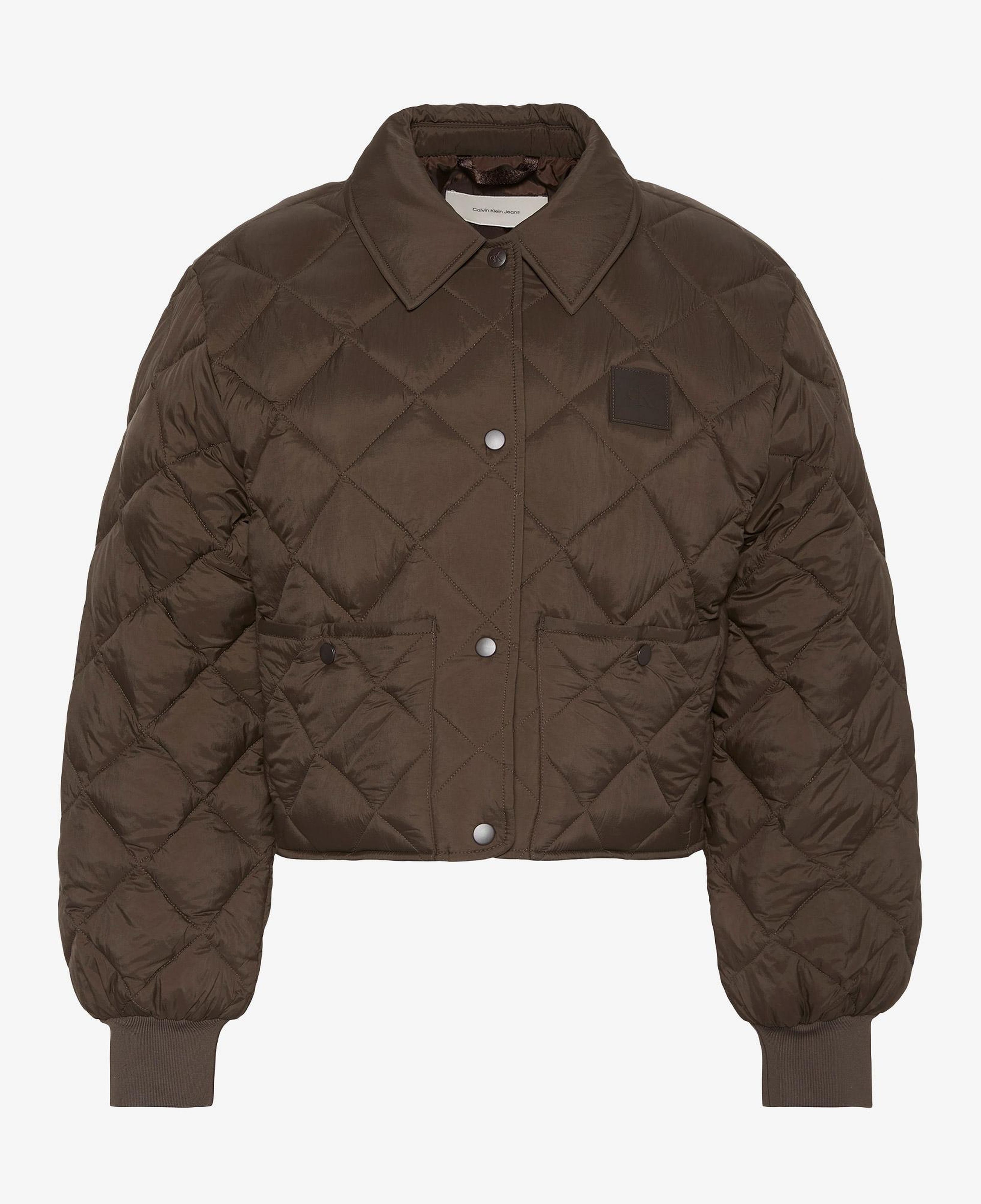Calvin Klein Short Seasonal Quilted Liner Kadın Kahverengi Ceket