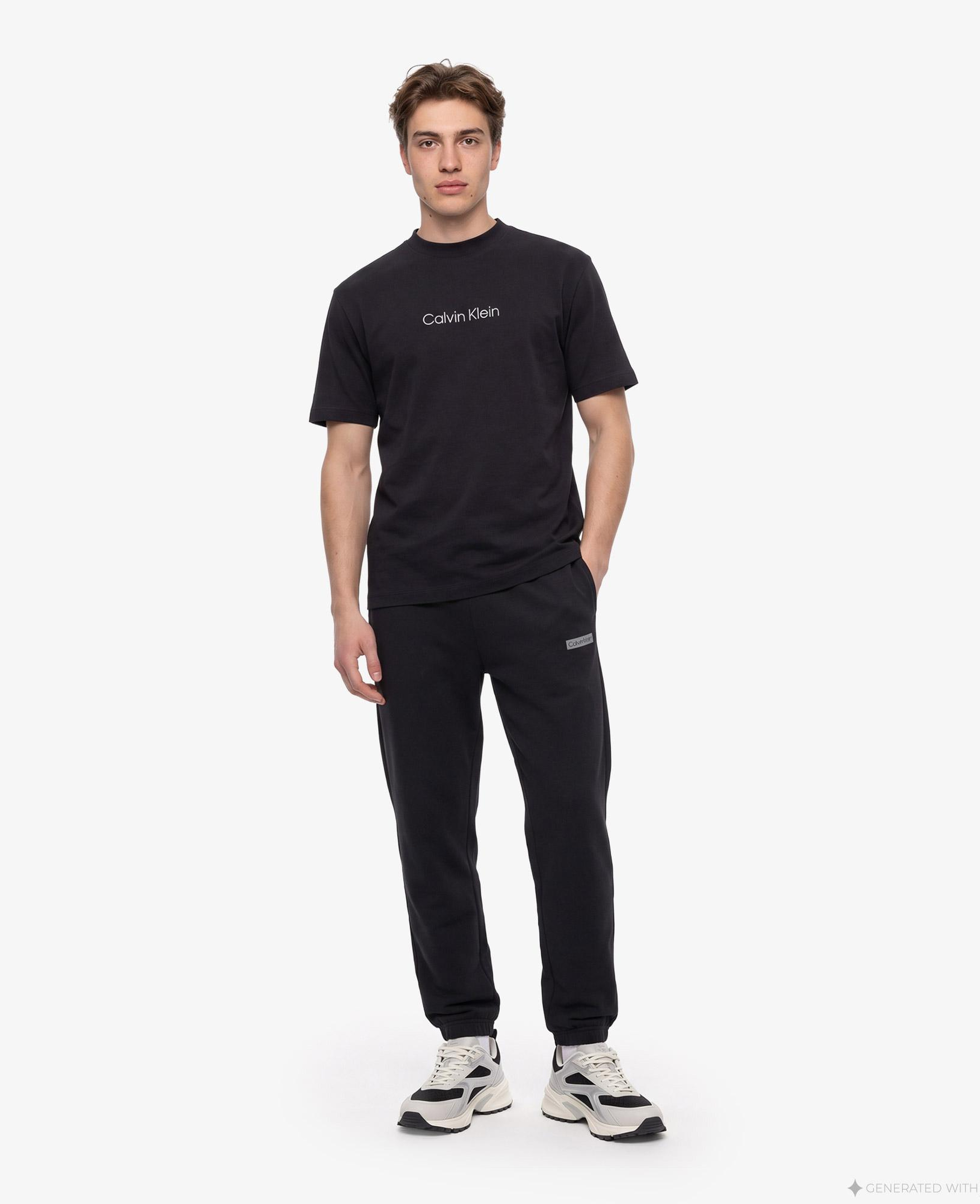 Calvin Klein Terry Graphic Jogger Erkek Siyah Eşofman Altı