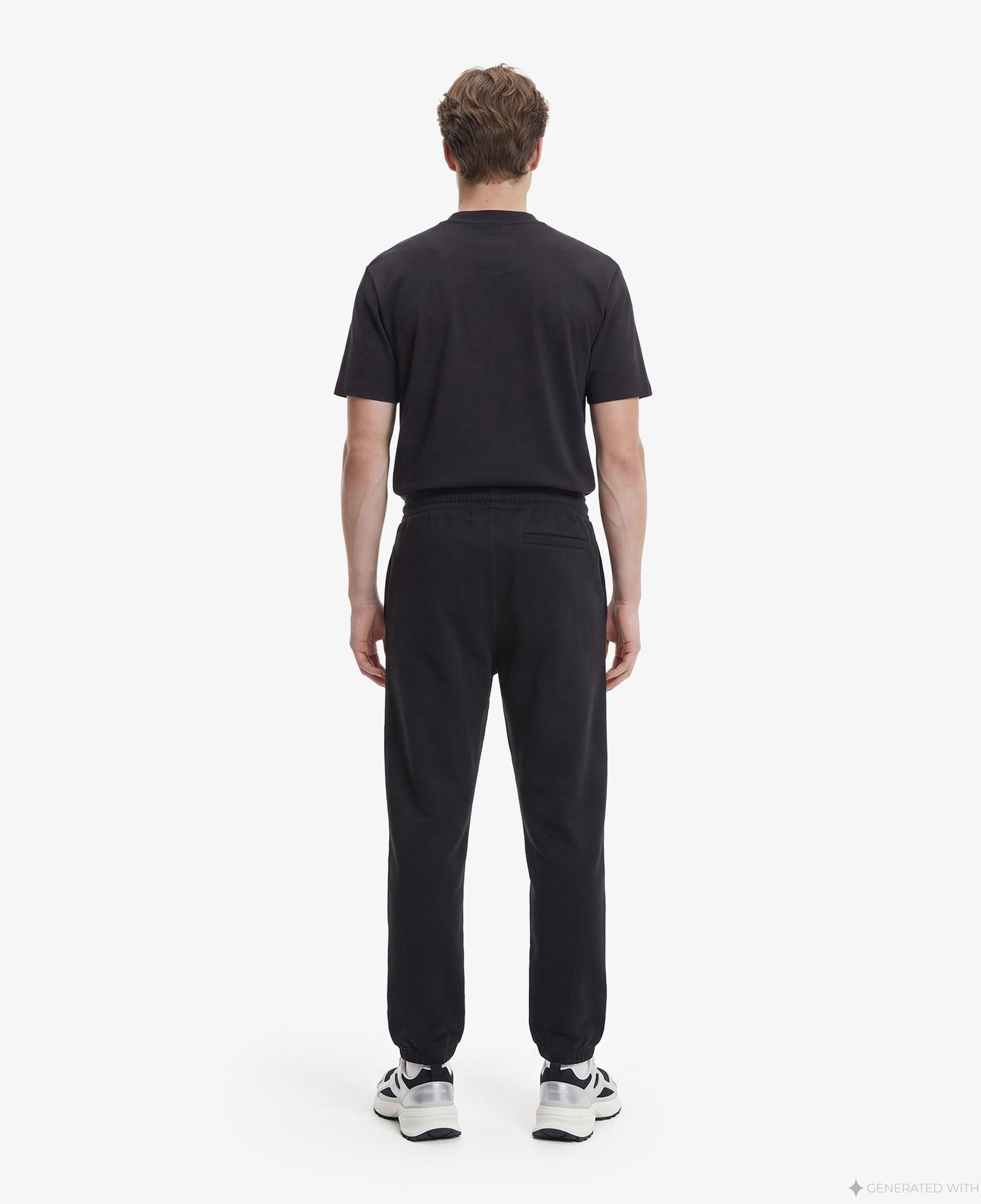 Calvin Klein Terry Graphic Jogger Erkek Siyah Eşofman Altı