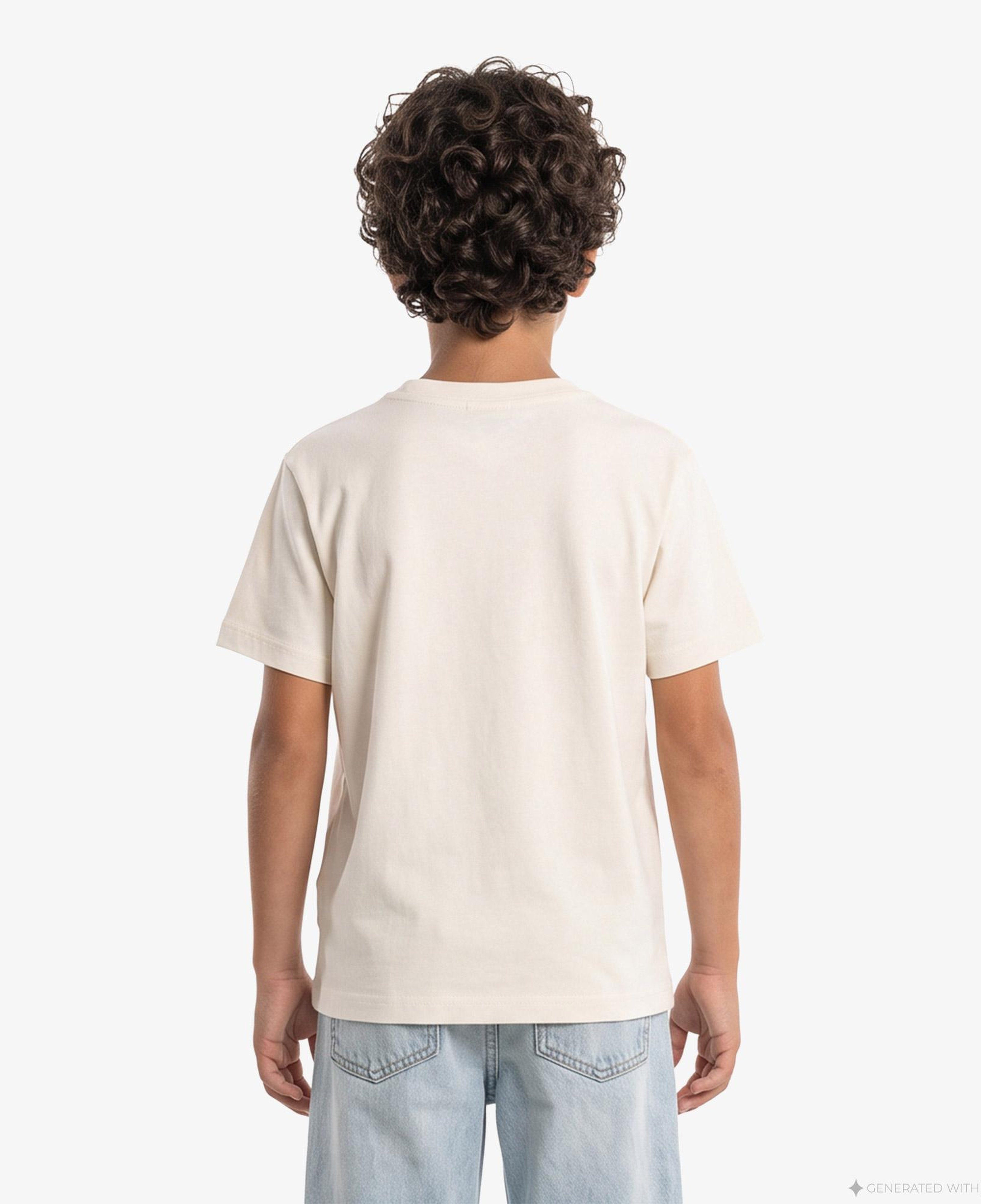 Calvin Klein Small Chest Print Çocuk Beyaz T-Shirt