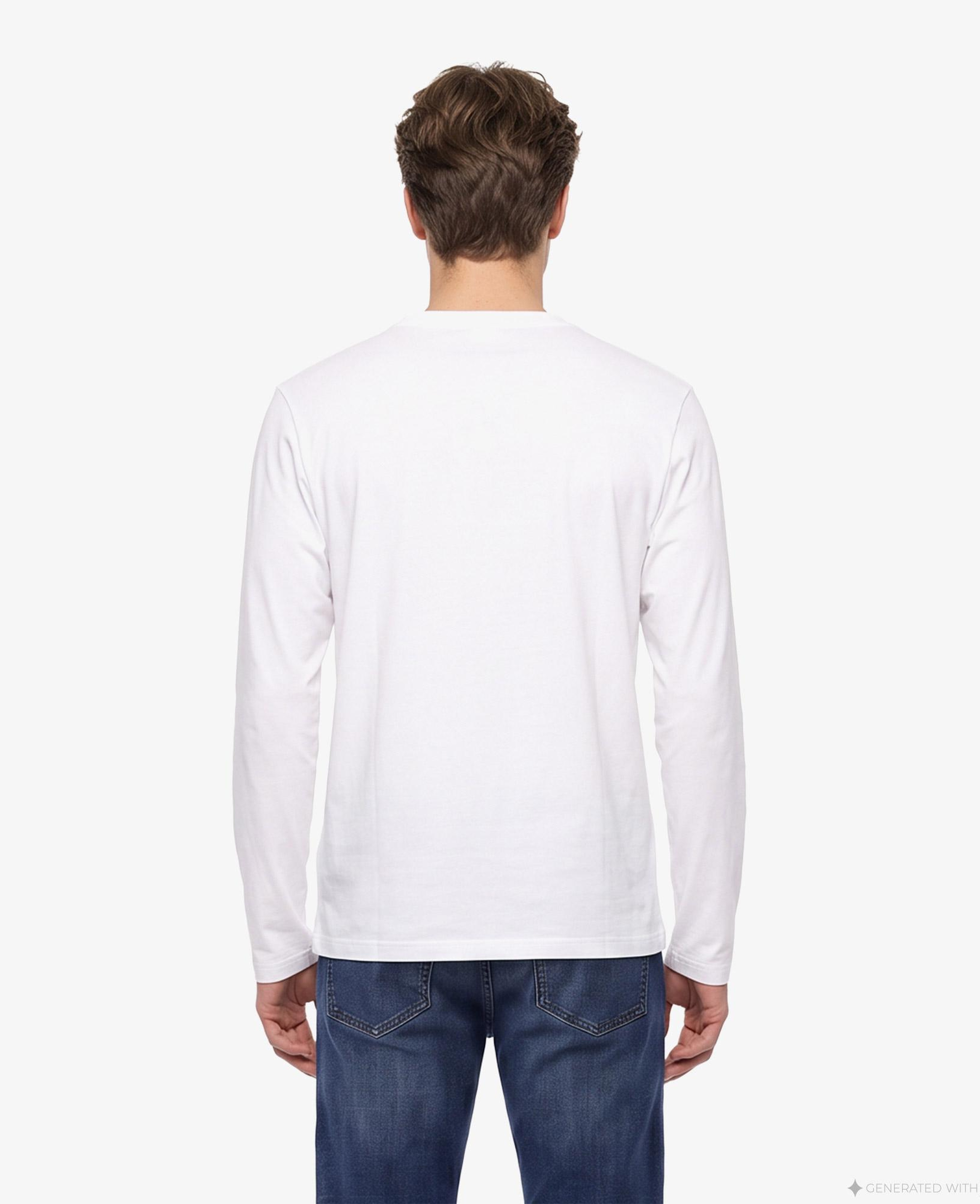 Boss Long Erkek Beyaz T-Shirt
