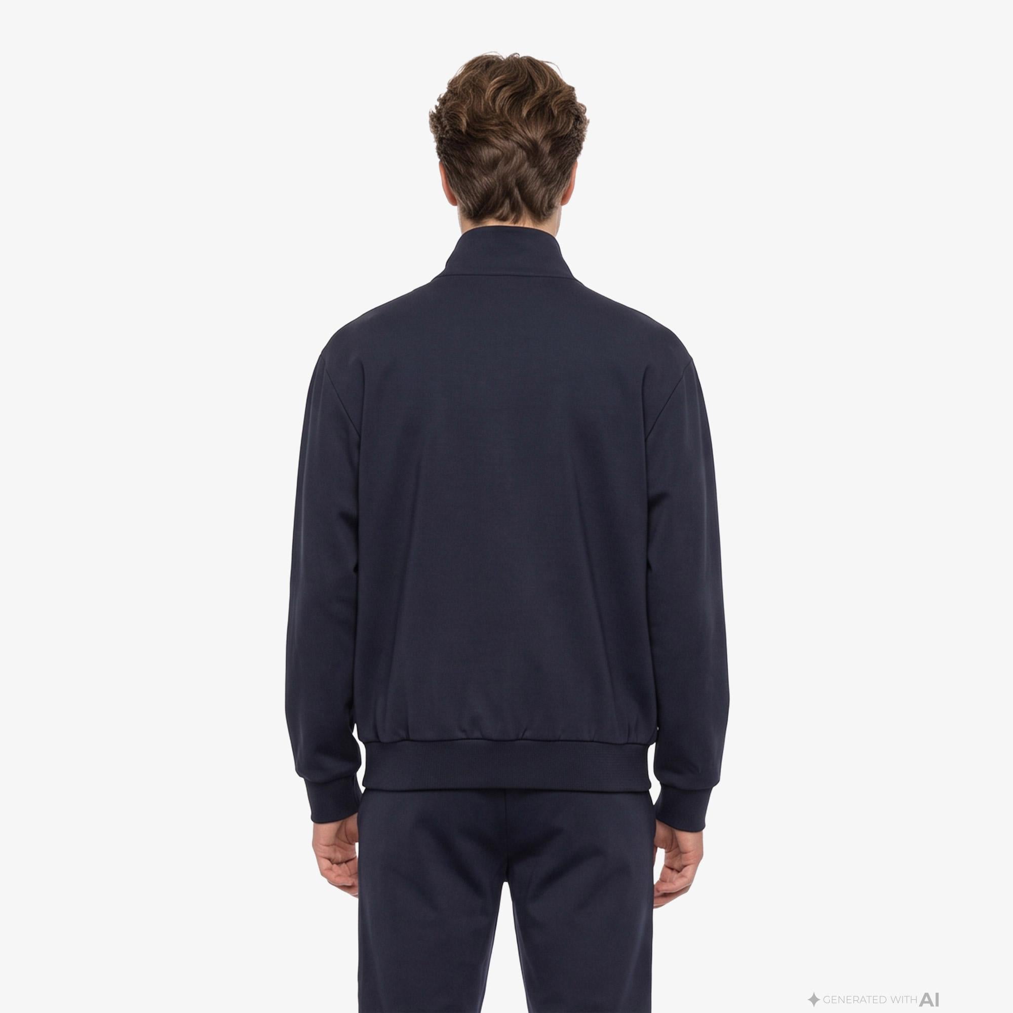 Boss Union Tape Erkek Lacivert Sweatshirt
