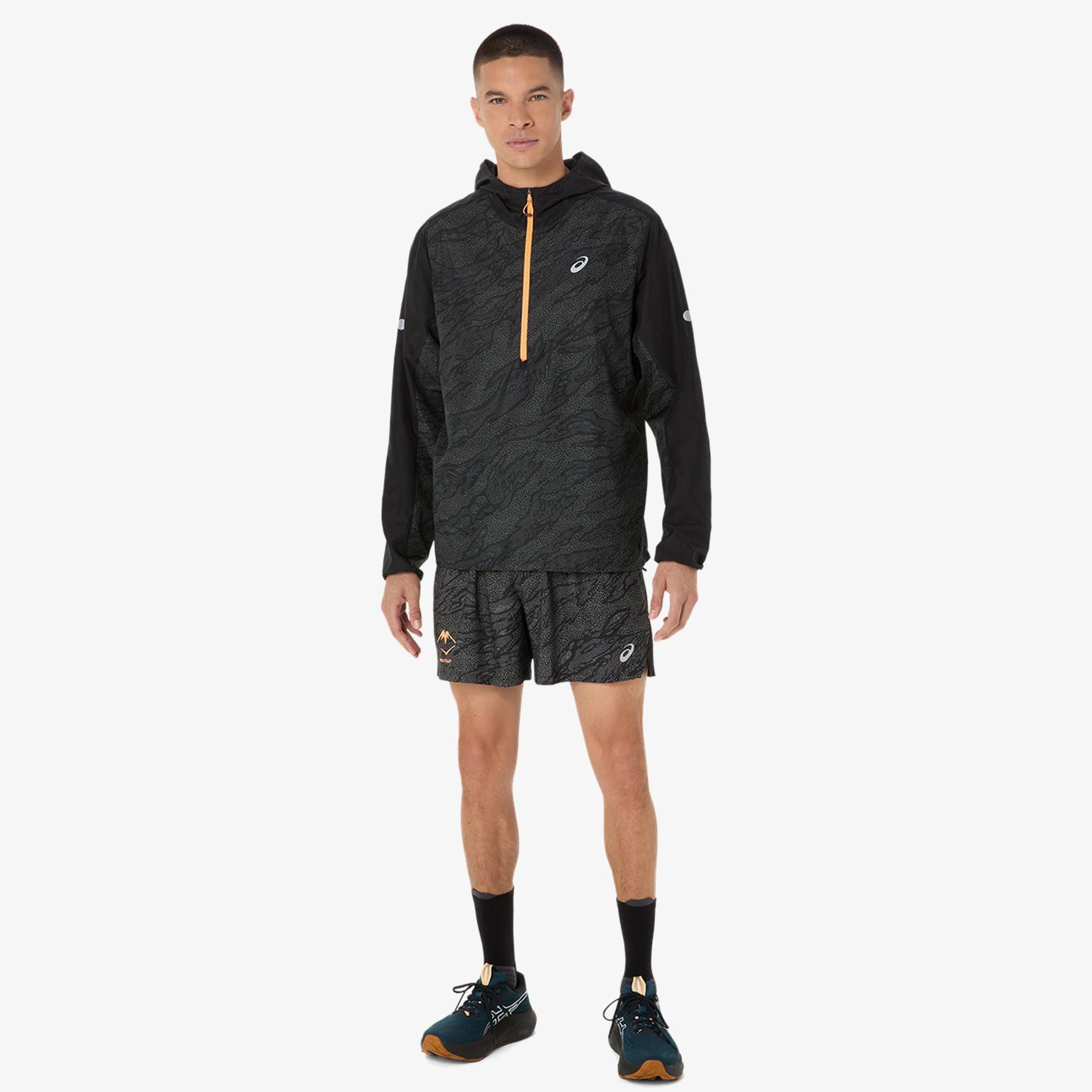 Asics Fujitrail Packable Windbreaker Erkek Siyah Ceket