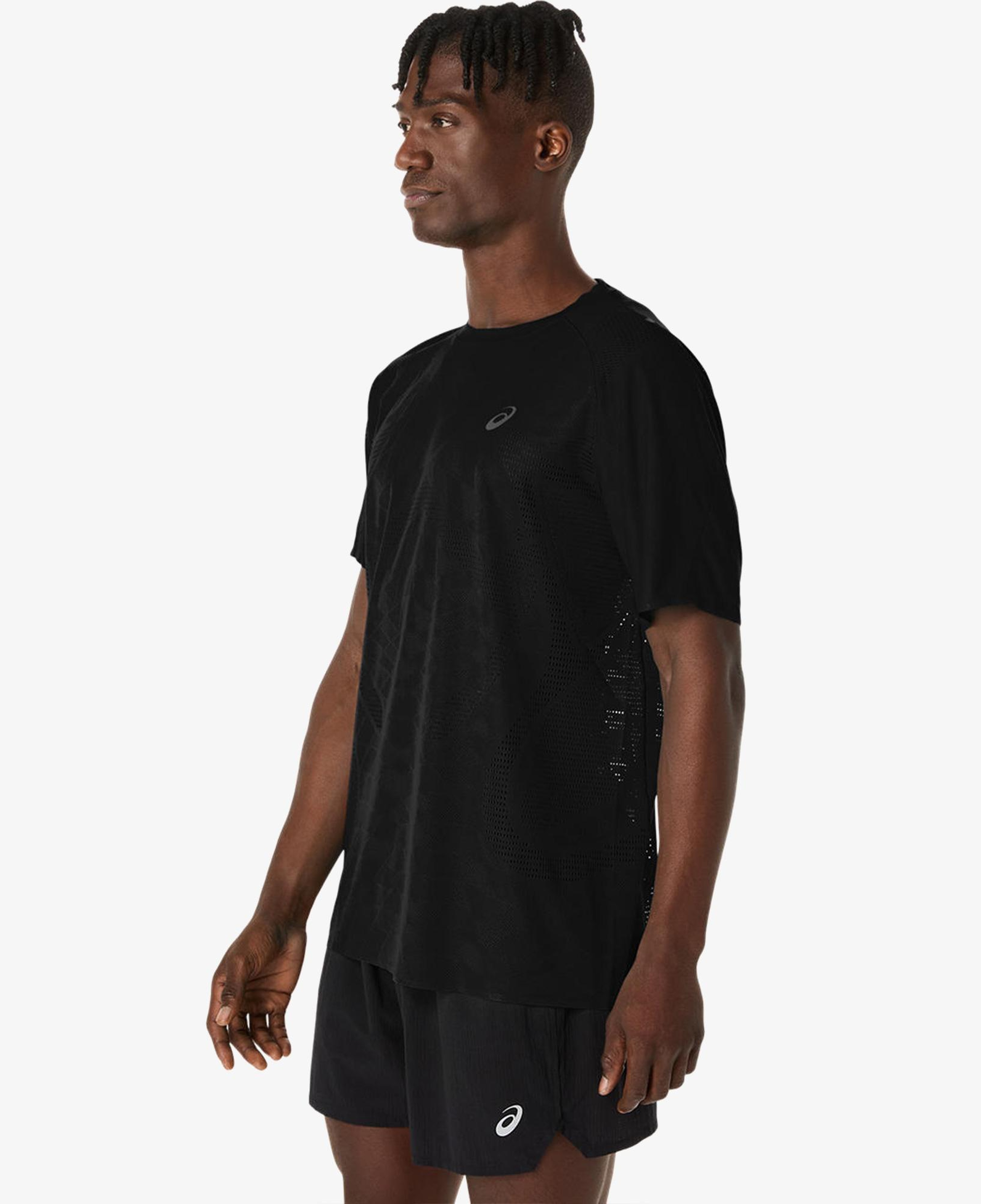 Asics Metarun Ss Top Erkek Siyah Koşu T-Shirt