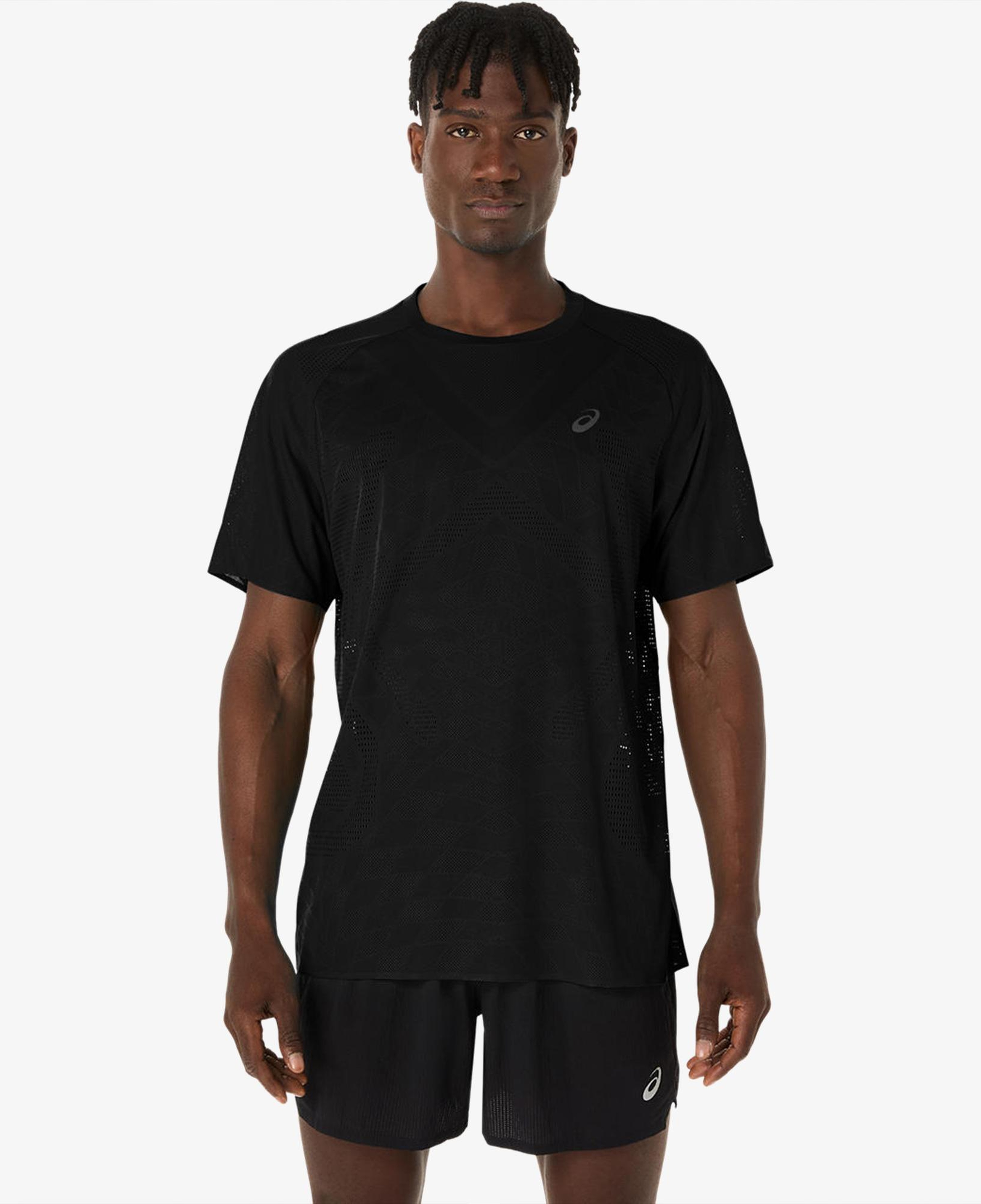 Asics Metarun Ss Top Erkek Siyah Koşu T-Shirt