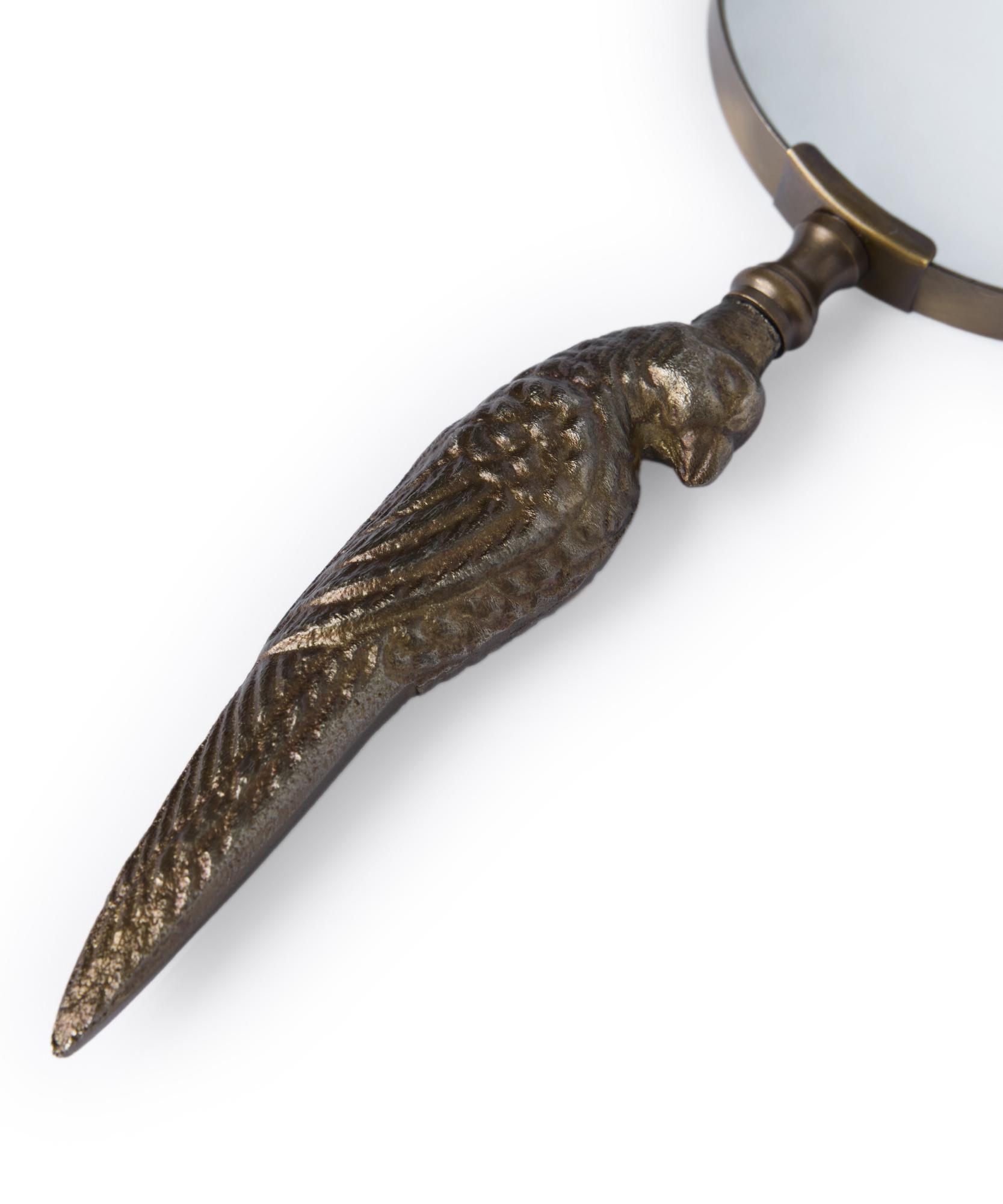 YARGICI Kuş Formunda Saplı Metal Büyüteç(23x11x2 Cm)