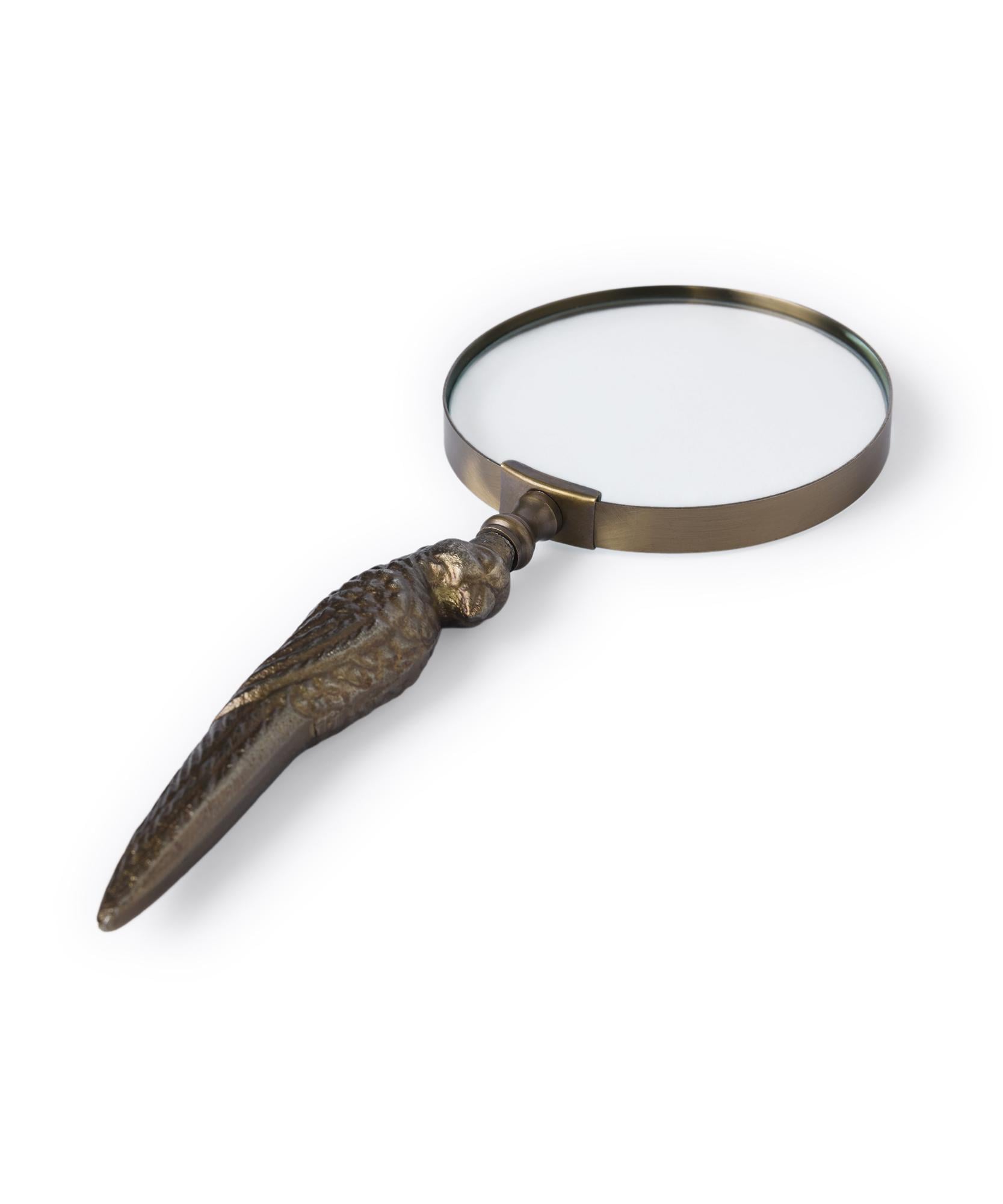 YARGICI Kuş Formunda Saplı Metal Büyüteç(23x11x2 Cm)
