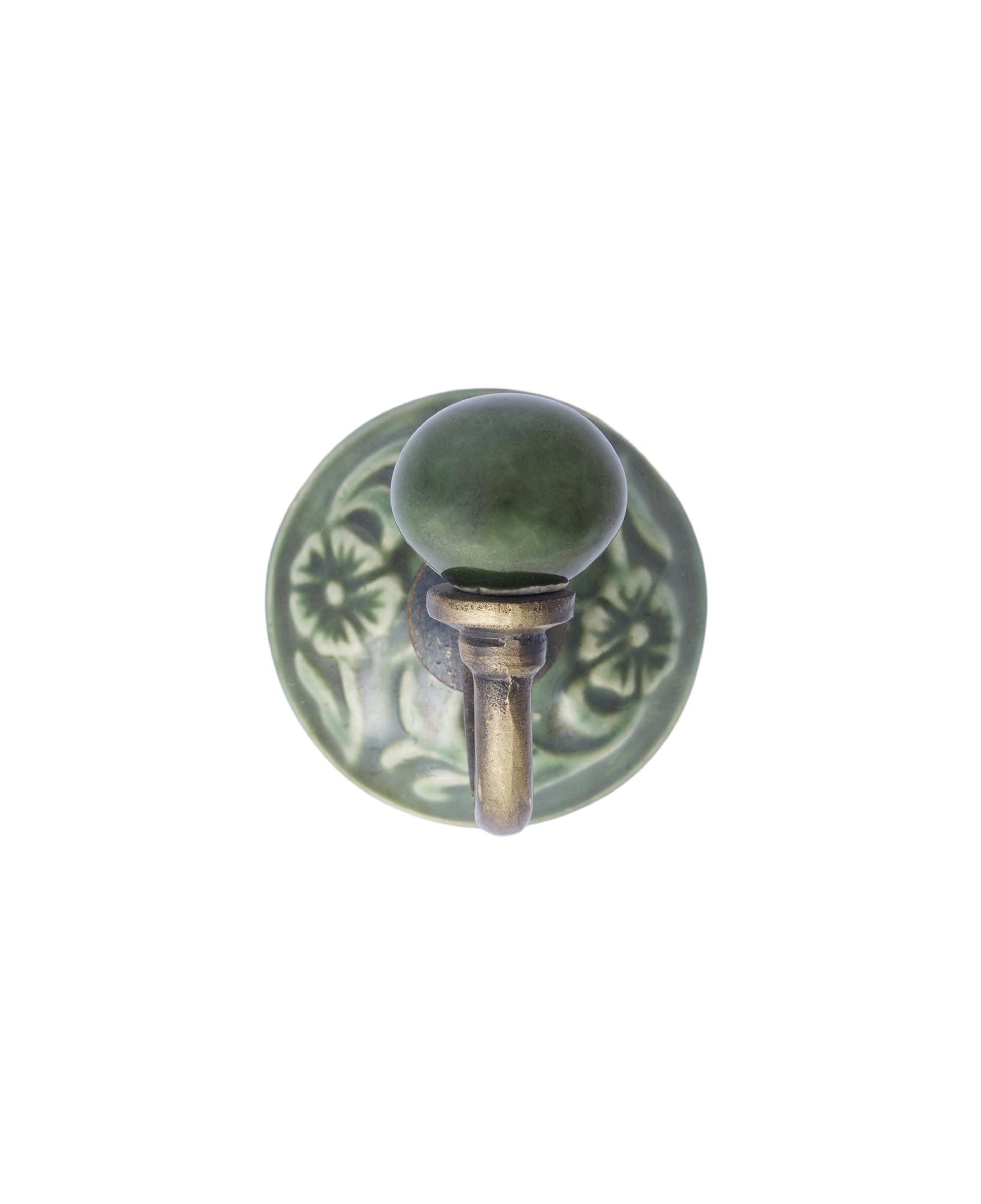 YARGICI Seramik Detaylı Metal Dekoratif Askı(6x10 Cm)