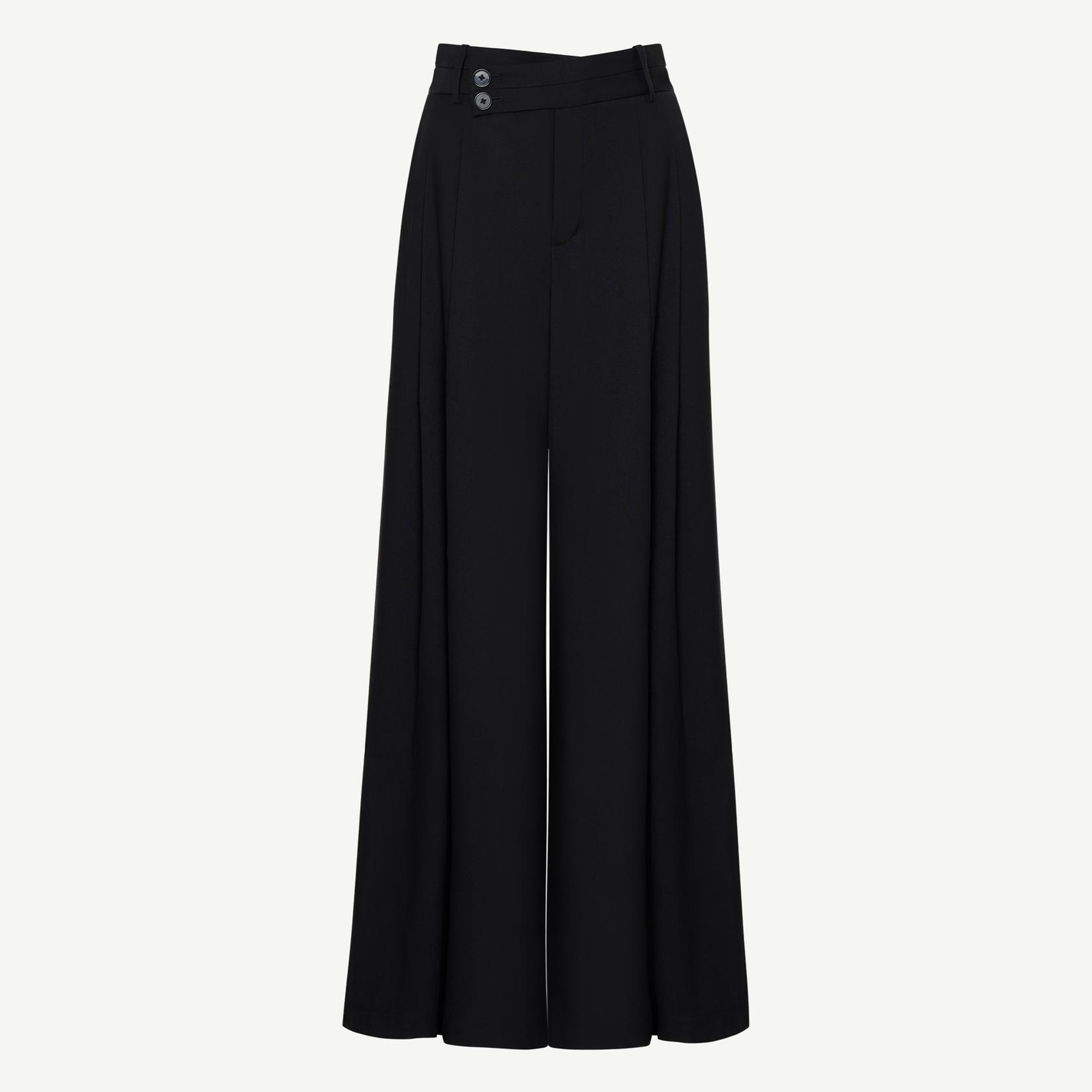 YARGICI Kemer Detaylı Wide Leg Yüksek Bel Pantolon