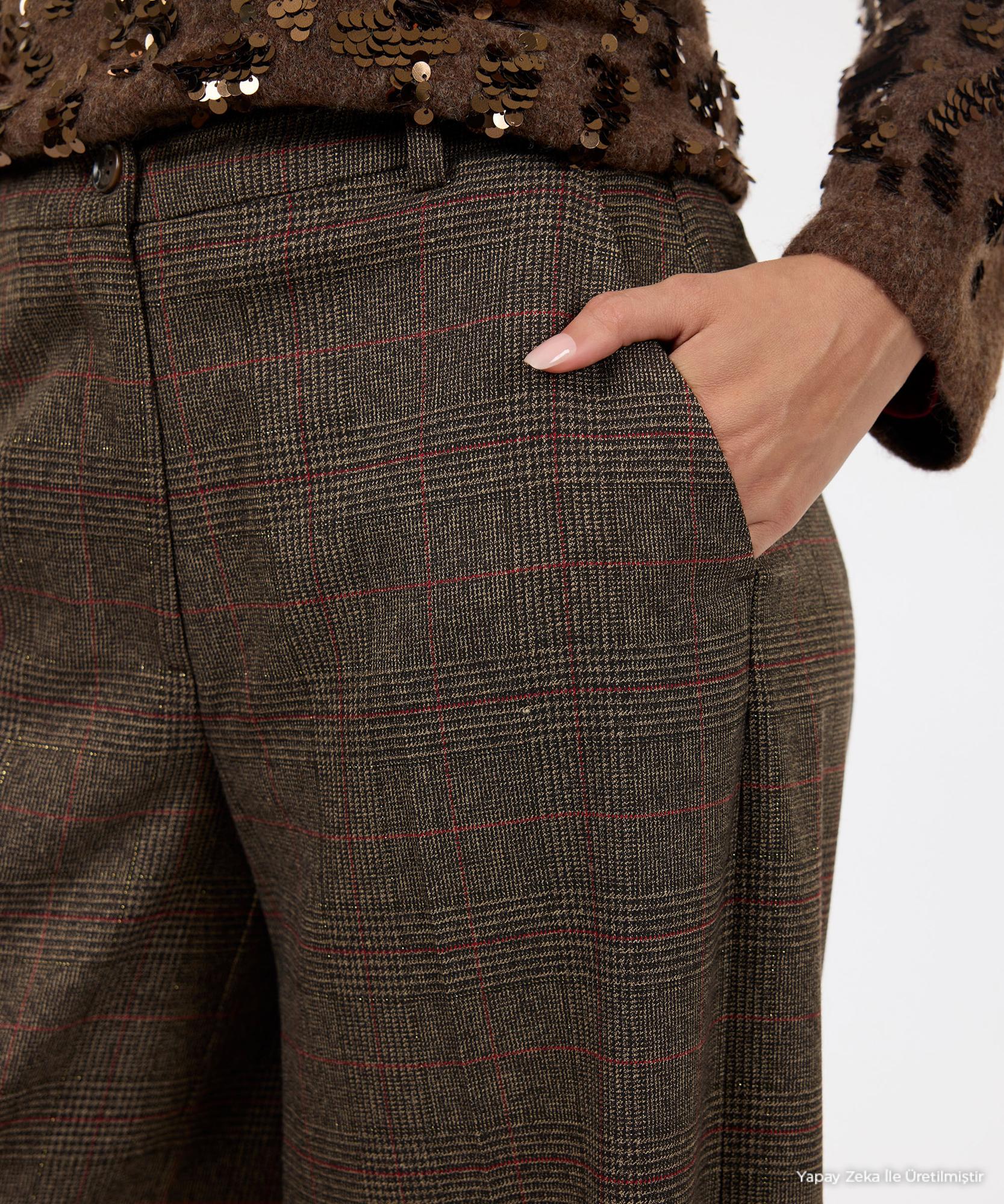 YARGICI Wide Leg Normal Bel Pantolon