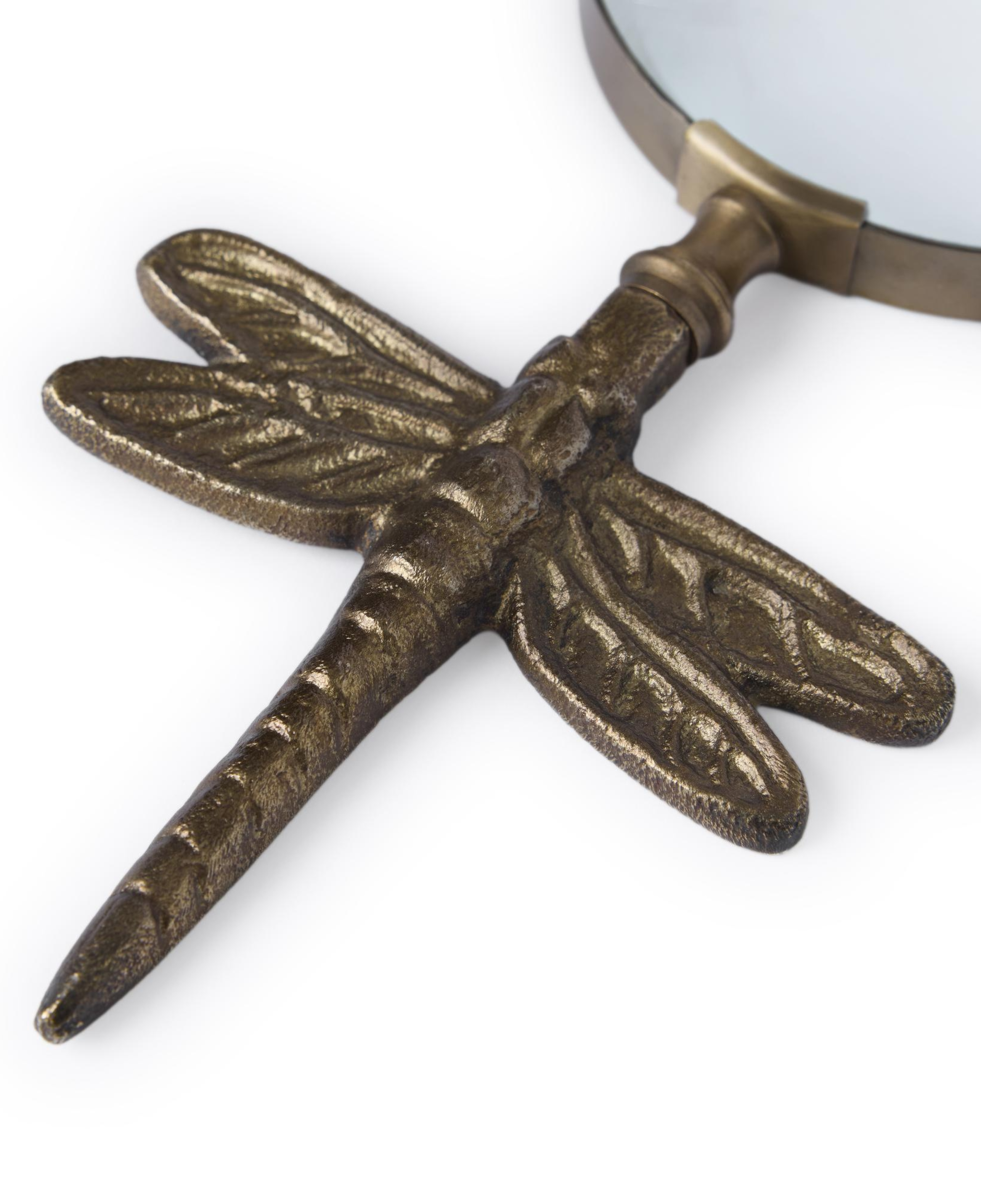 YARGICI Yusufçuk Formunda Saplı Metal Büyüteç(23x11x2 Cm)