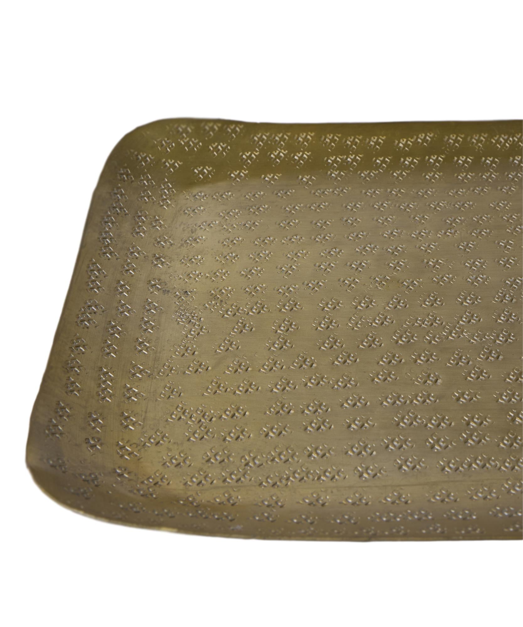 YARGICI Metal Dikdörtgen Tepsi(38x21x2 Cm)