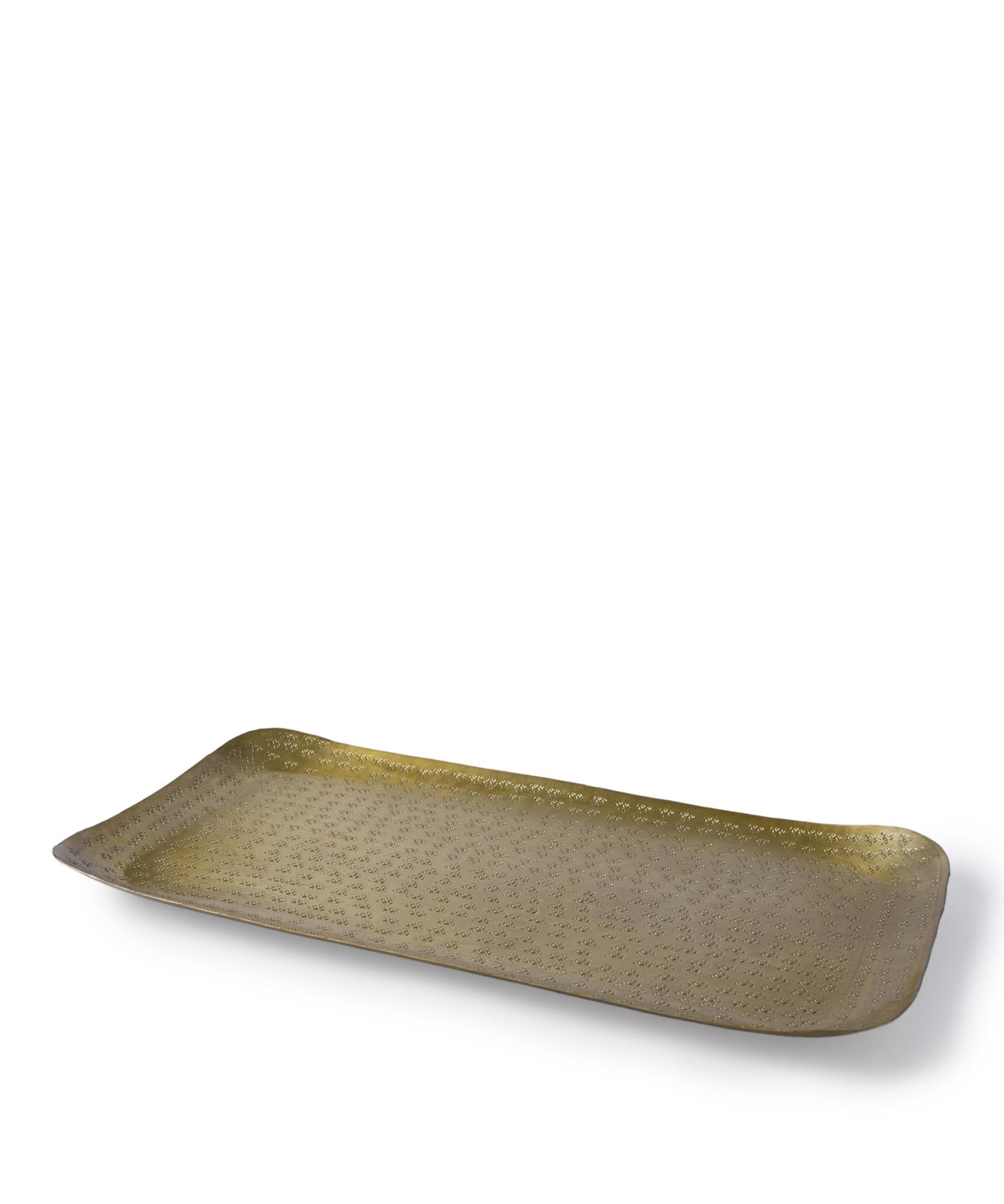 YARGICI Metal Dikdörtgen Tepsi(38x21x2 Cm)
