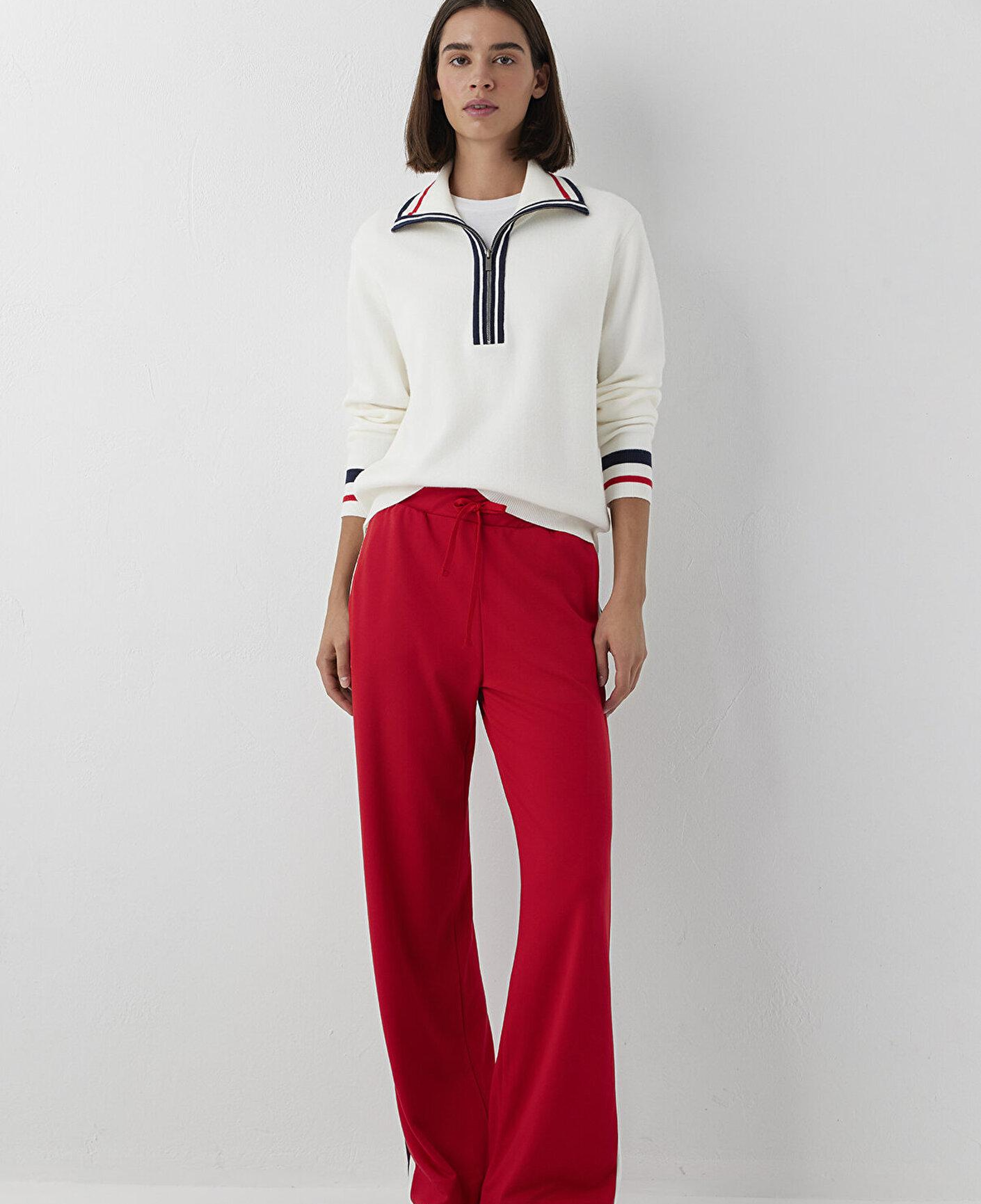 Mavi Ekru Kazak Loose Fit / Bol Rahat Kesim 1710949-70057