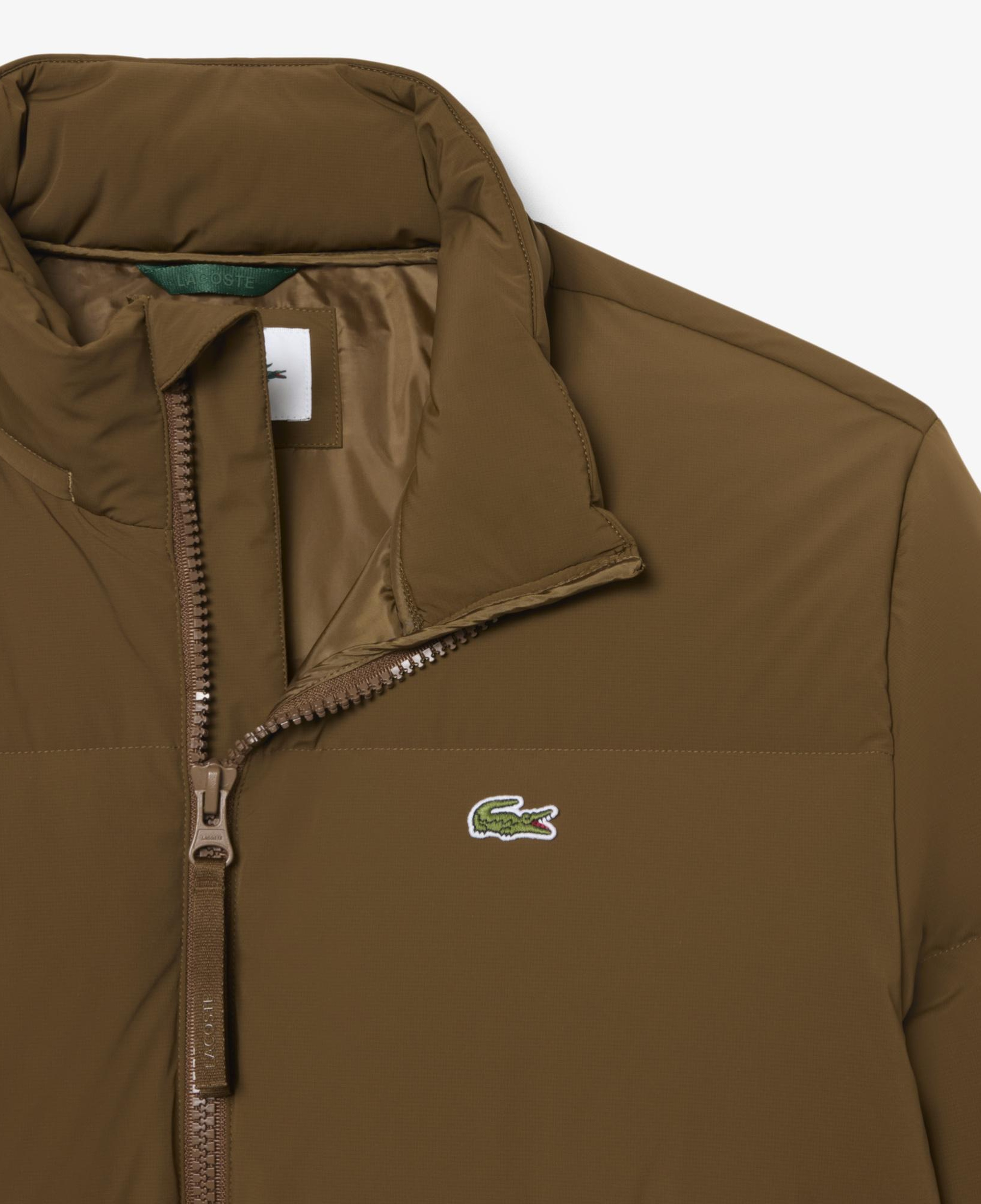 Erkek Relaxed Fit Kapüşonlu Koyu Kahverengi Mont