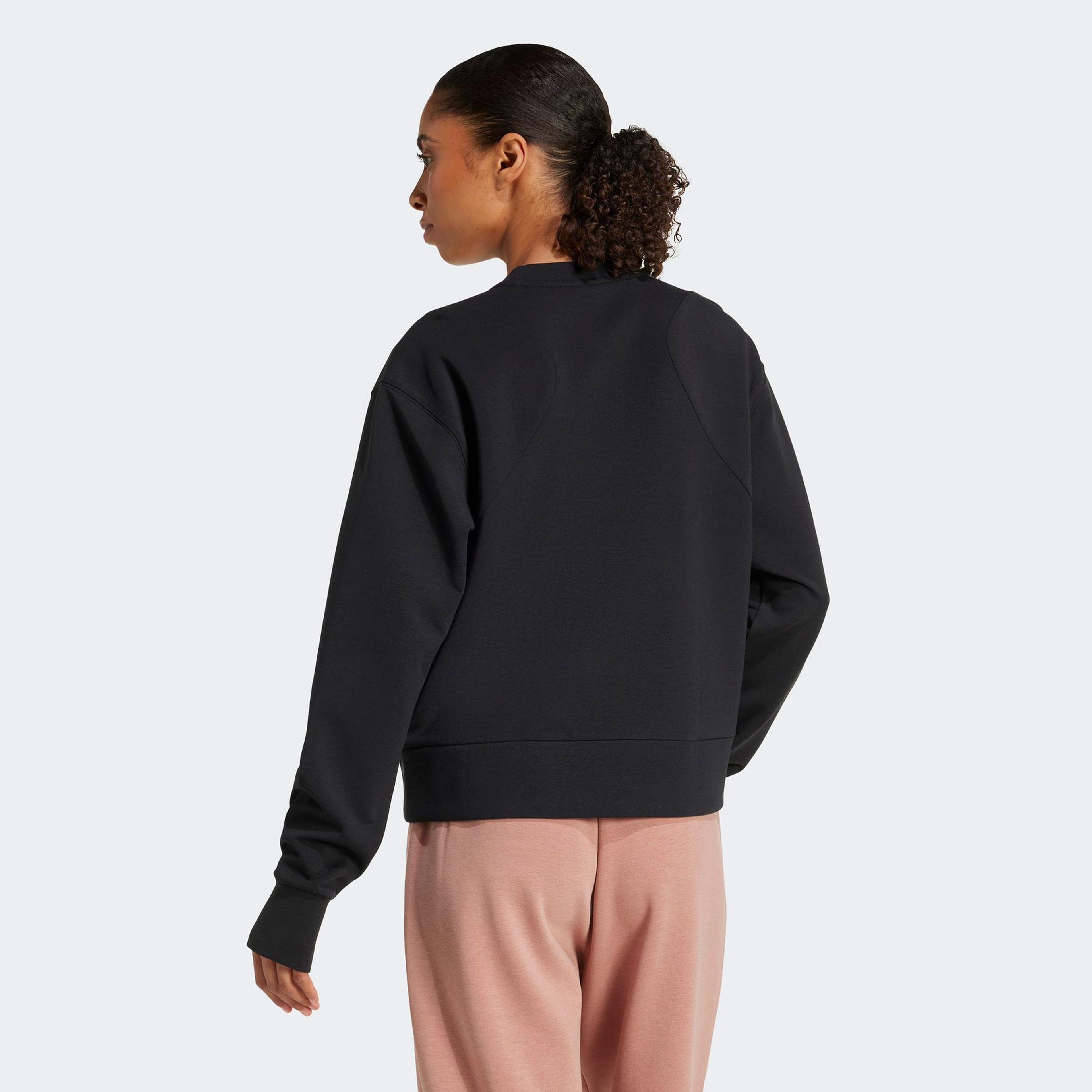 adidas D4T Knit Crew Kadın Siyah Sweatshirt