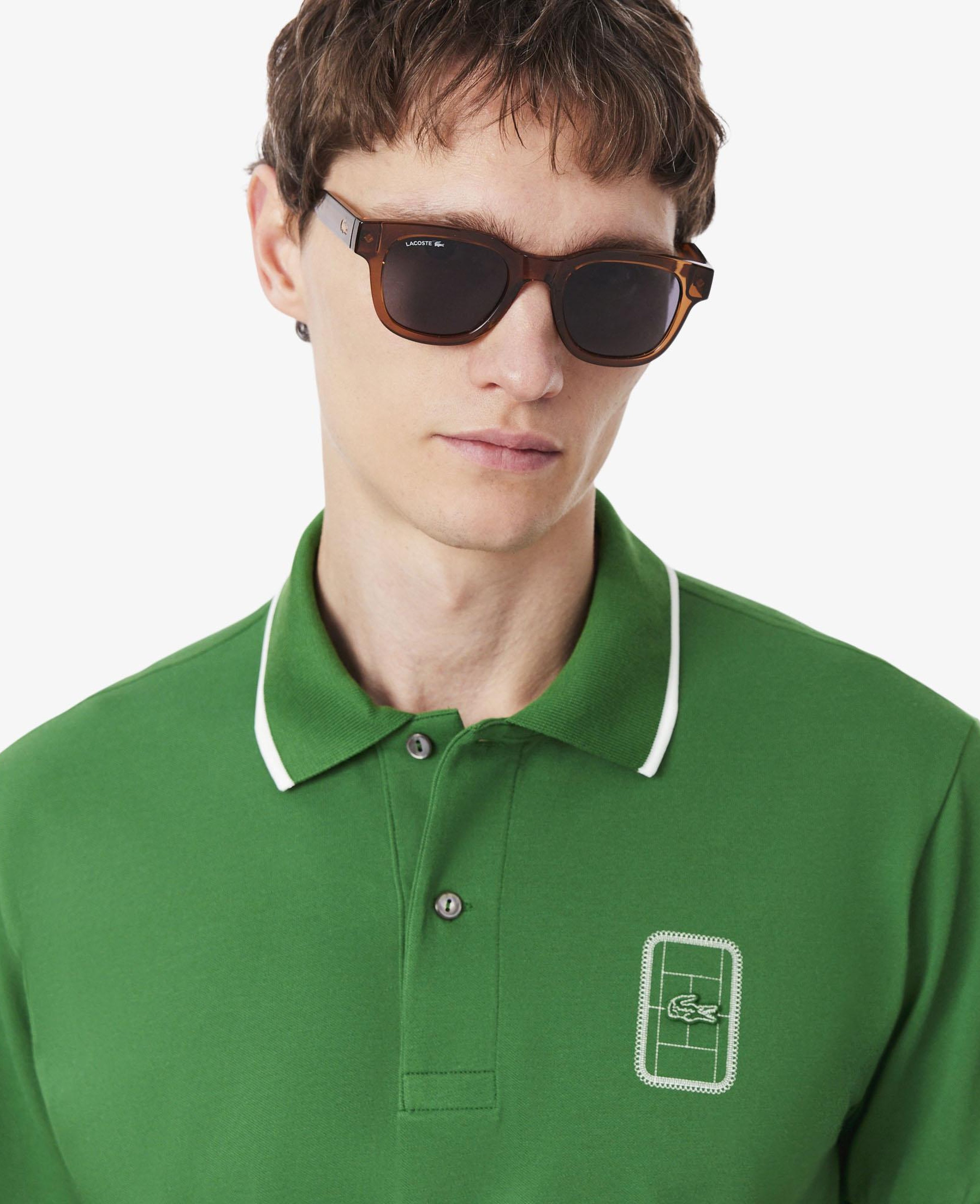 Erkek Classic Fit Yeşil Polo