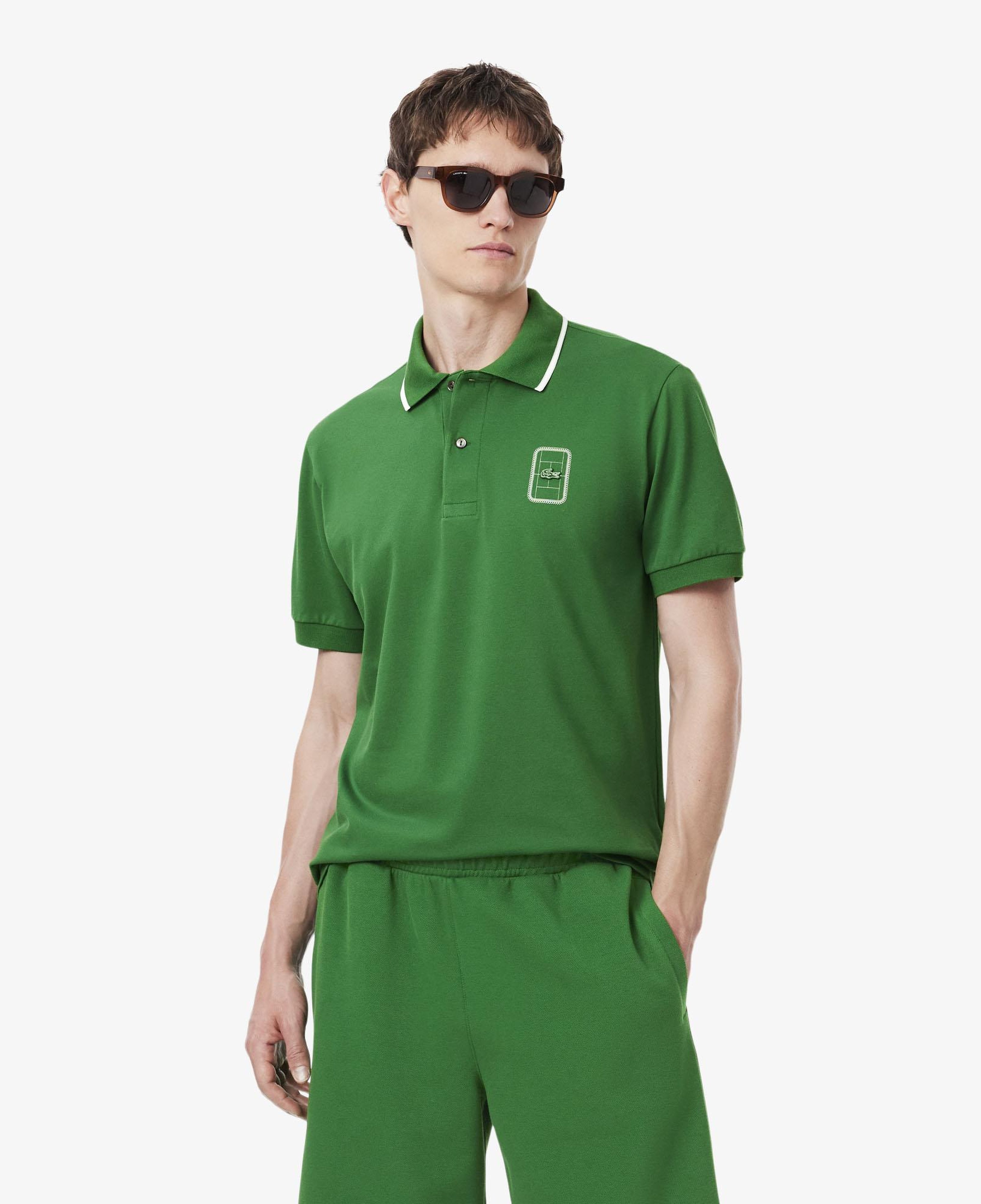 Erkek Classic Fit Yeşil Polo
