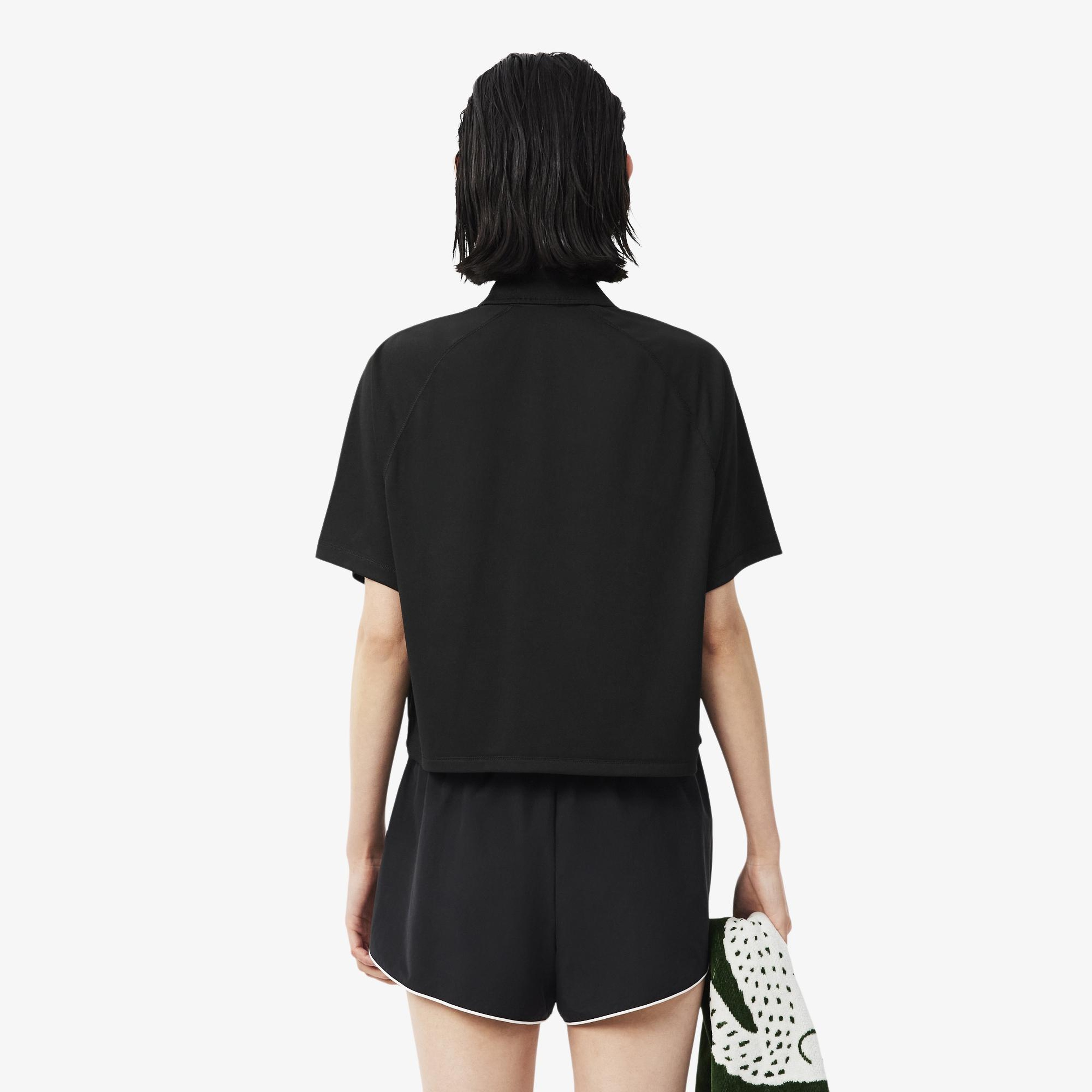 SPORT Kadın Relaxed Fit Ultra Dry Siyah Polo