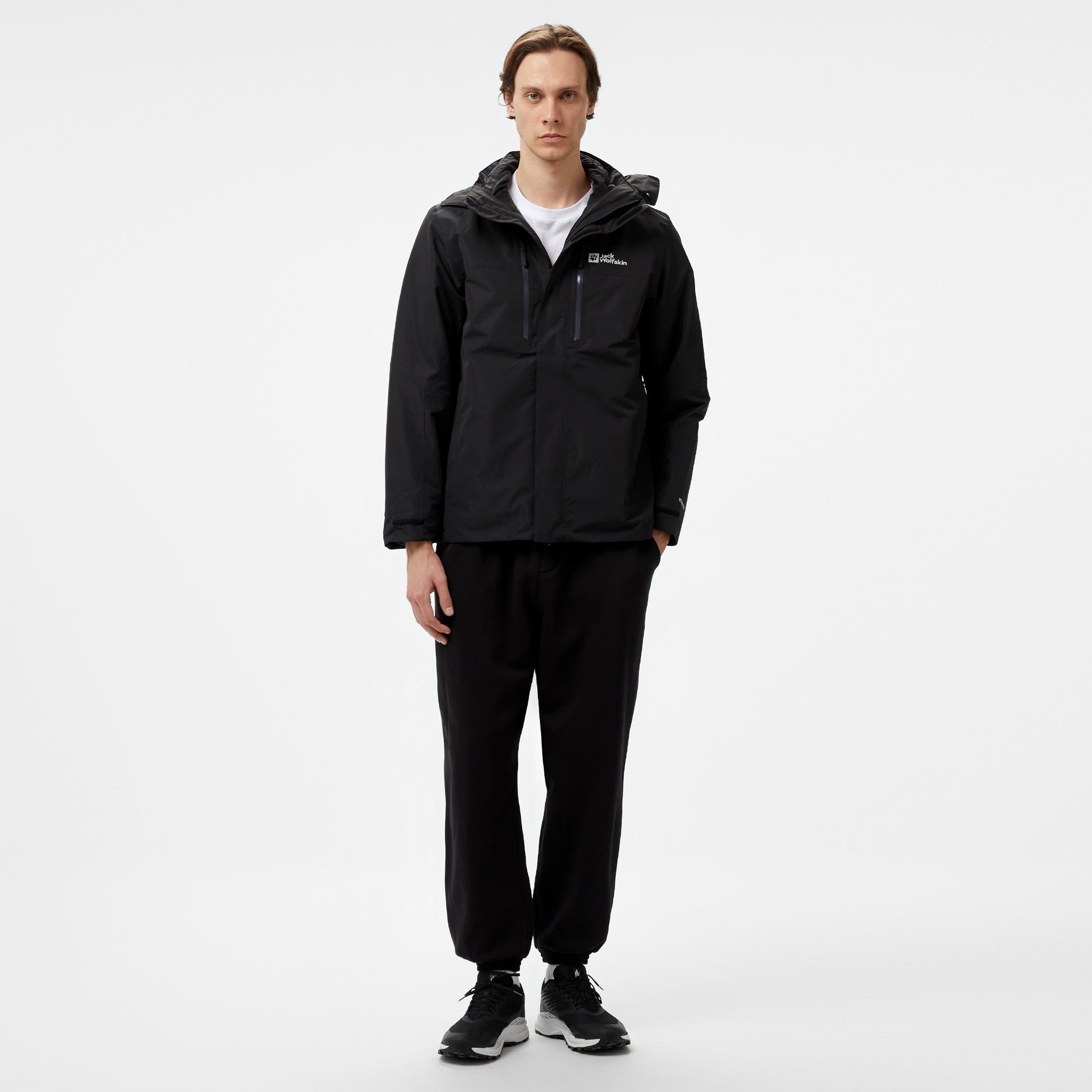 Jack Wolfskin Texapore 3in1 Erkek Siyah Ceket