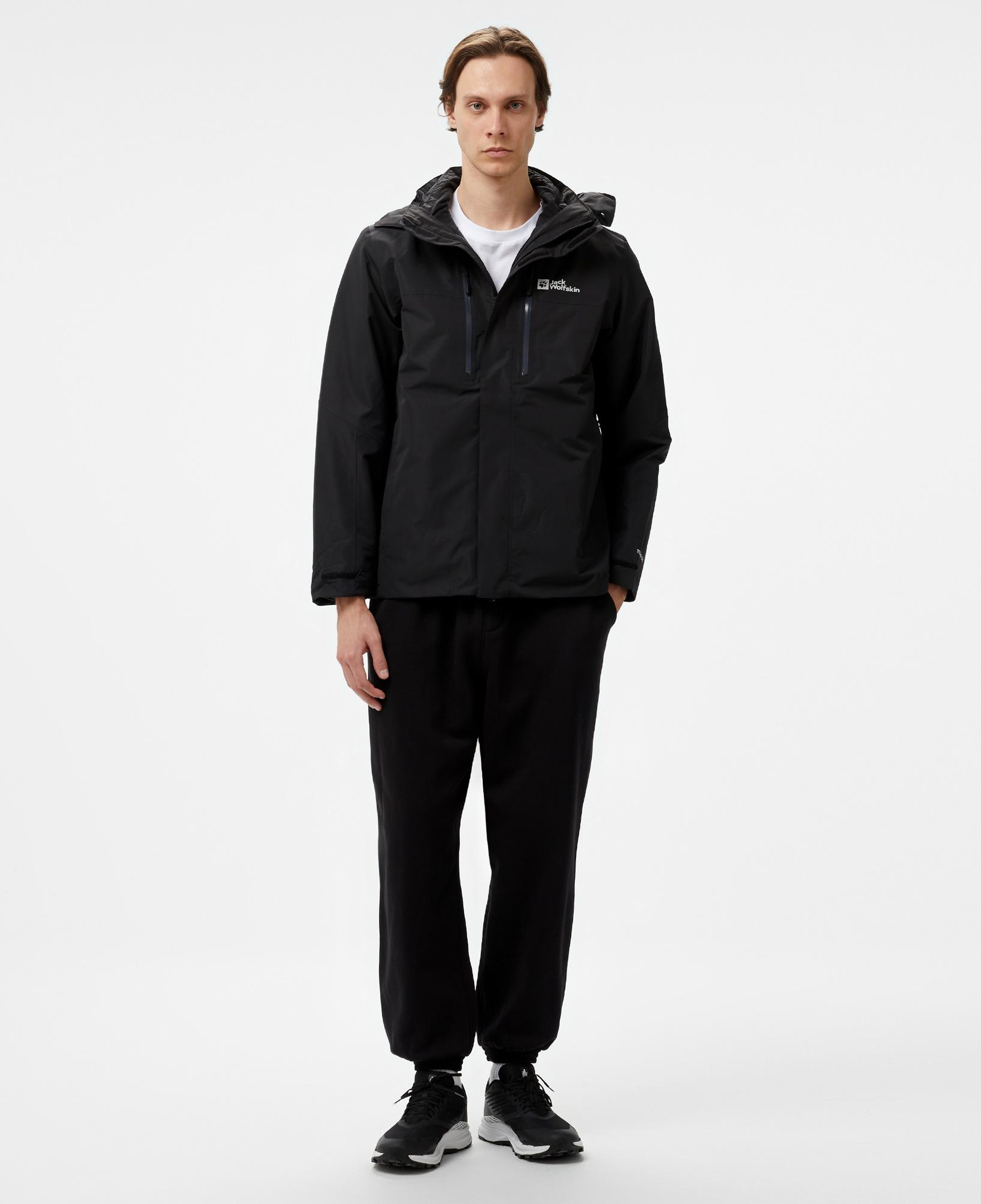 Jack Wolfskin Texapore 3in1 Erkek Siyah Ceket